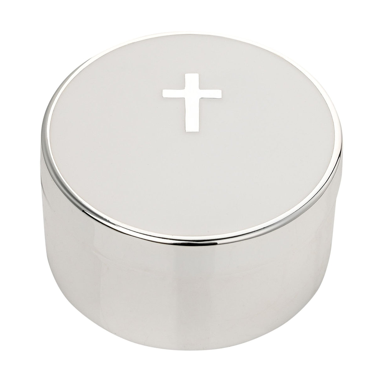 Faith & Hope Silverplated Cross Trinket Box