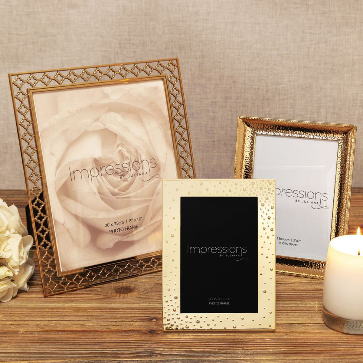 Lattice Cut Metal Photo Frame - 4" x 6"