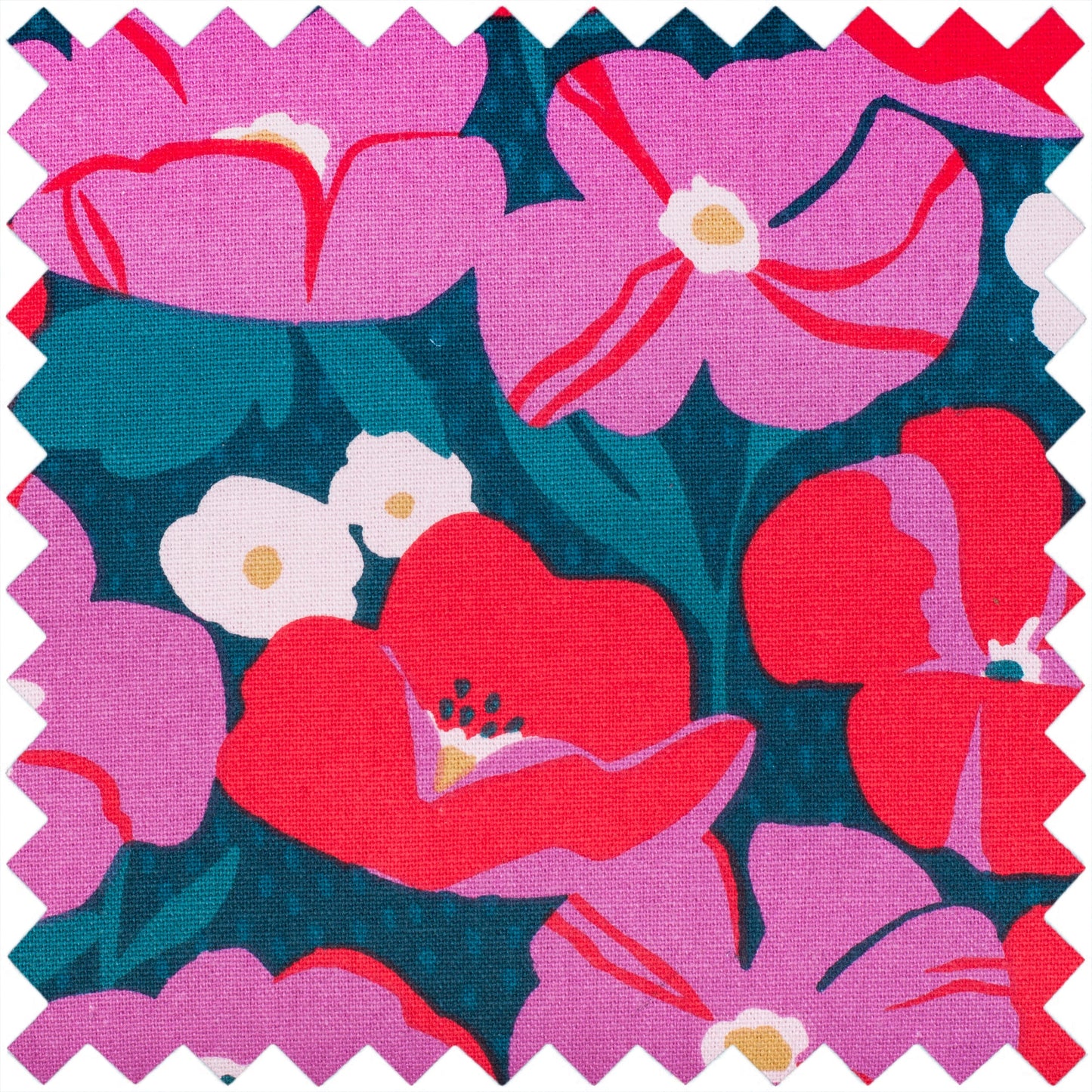 Wool Holder: Matt PVC: Modern Floral: Item size: (d/w/h) 14 x 14 x 22cm.