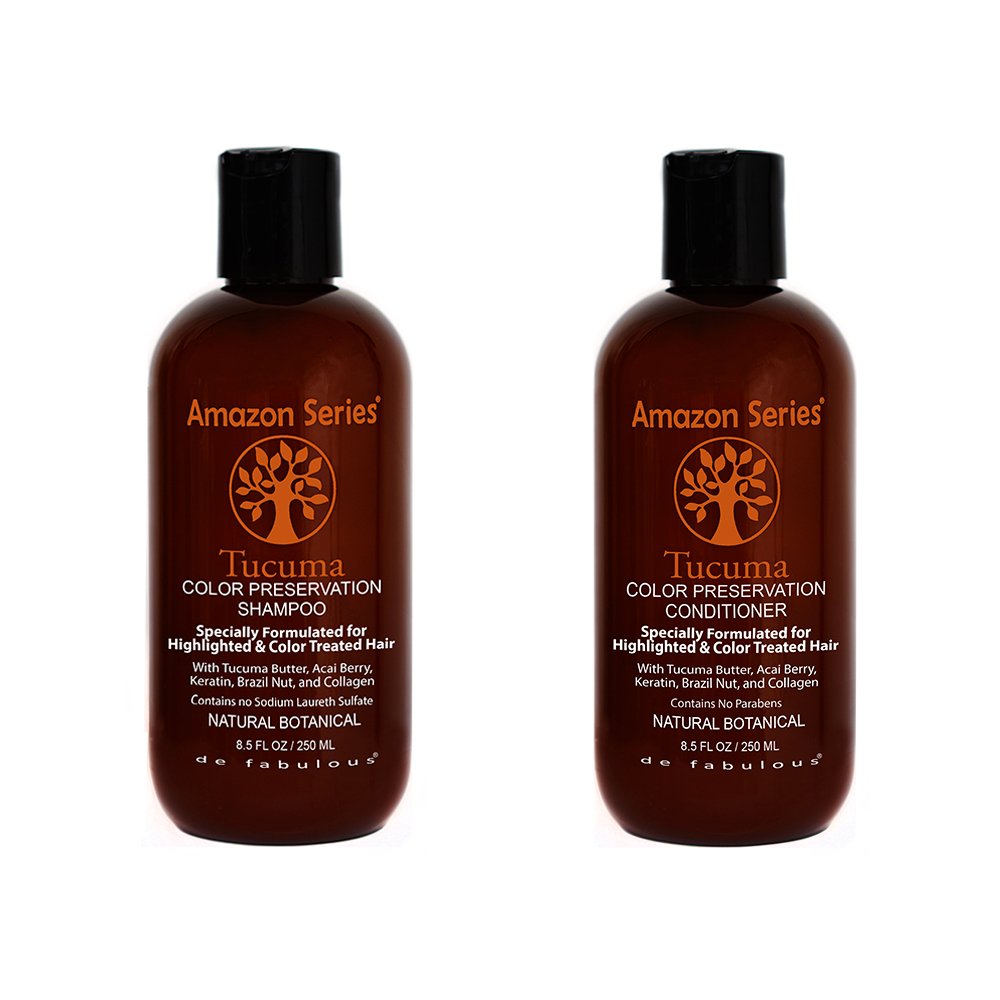 Amazon Series Tucuma Color Preservation Shampoo & Conditioner Set – 8.5 fl oz