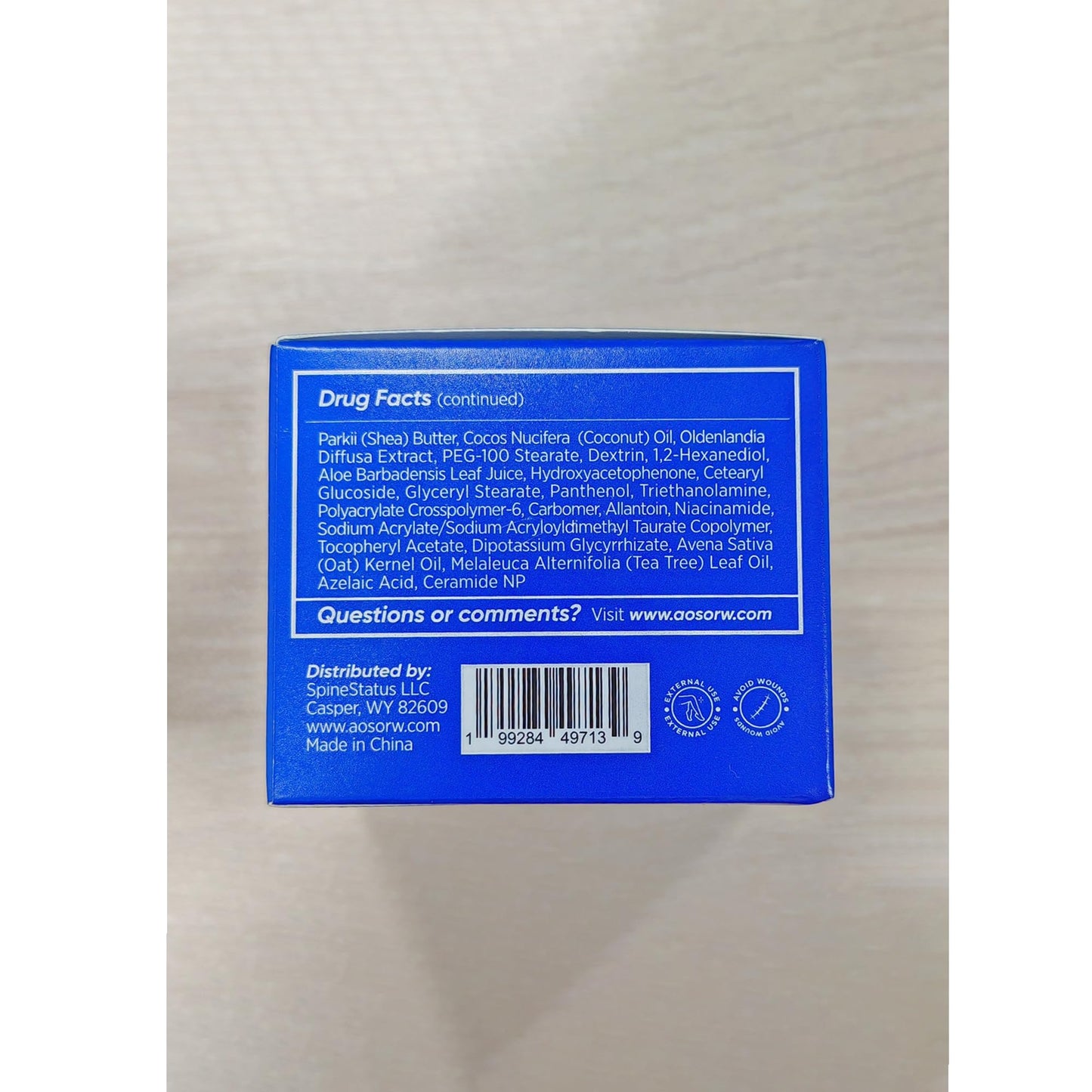 AOSORW Folliculitis & Acne Treatment Cream – 1% Salicylic Acid & Herbal Extracts, 100g