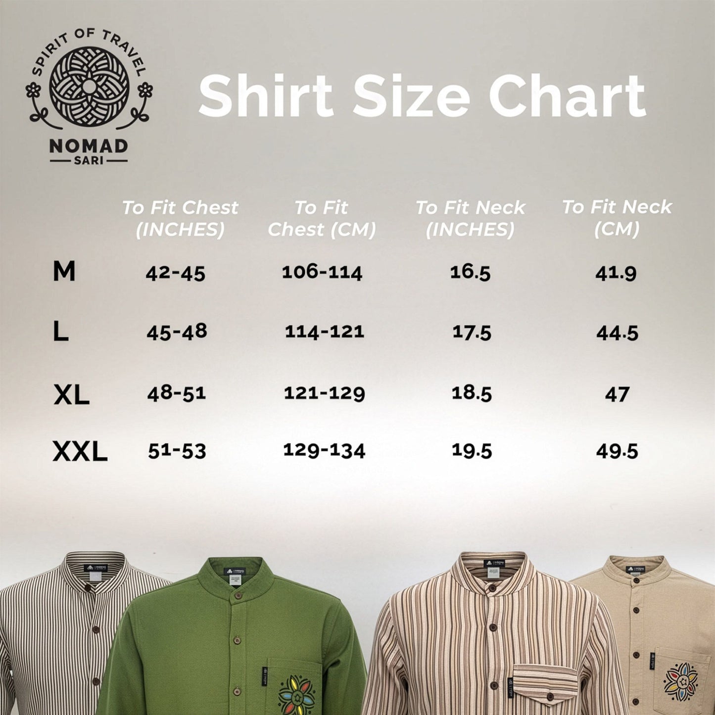 Nomad Sari Grandad Shirt - Grey Stone - Medium