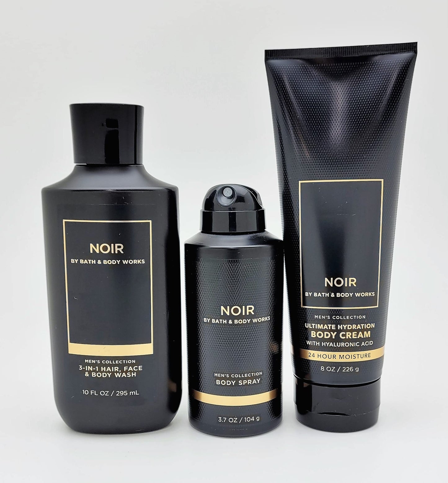 Bath & Body Works Noir for Men 3-in-1 Set – Wash, Spray & Hydration Cream (2021)
