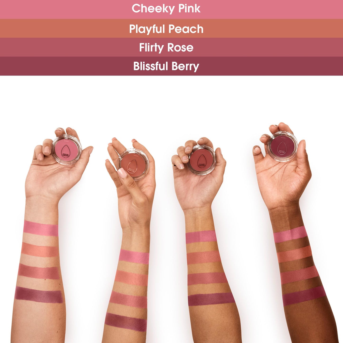 Beautyblender Bounce Liquid Whip Cream Blush in Flirty Rose | Buildable Dewy Color
