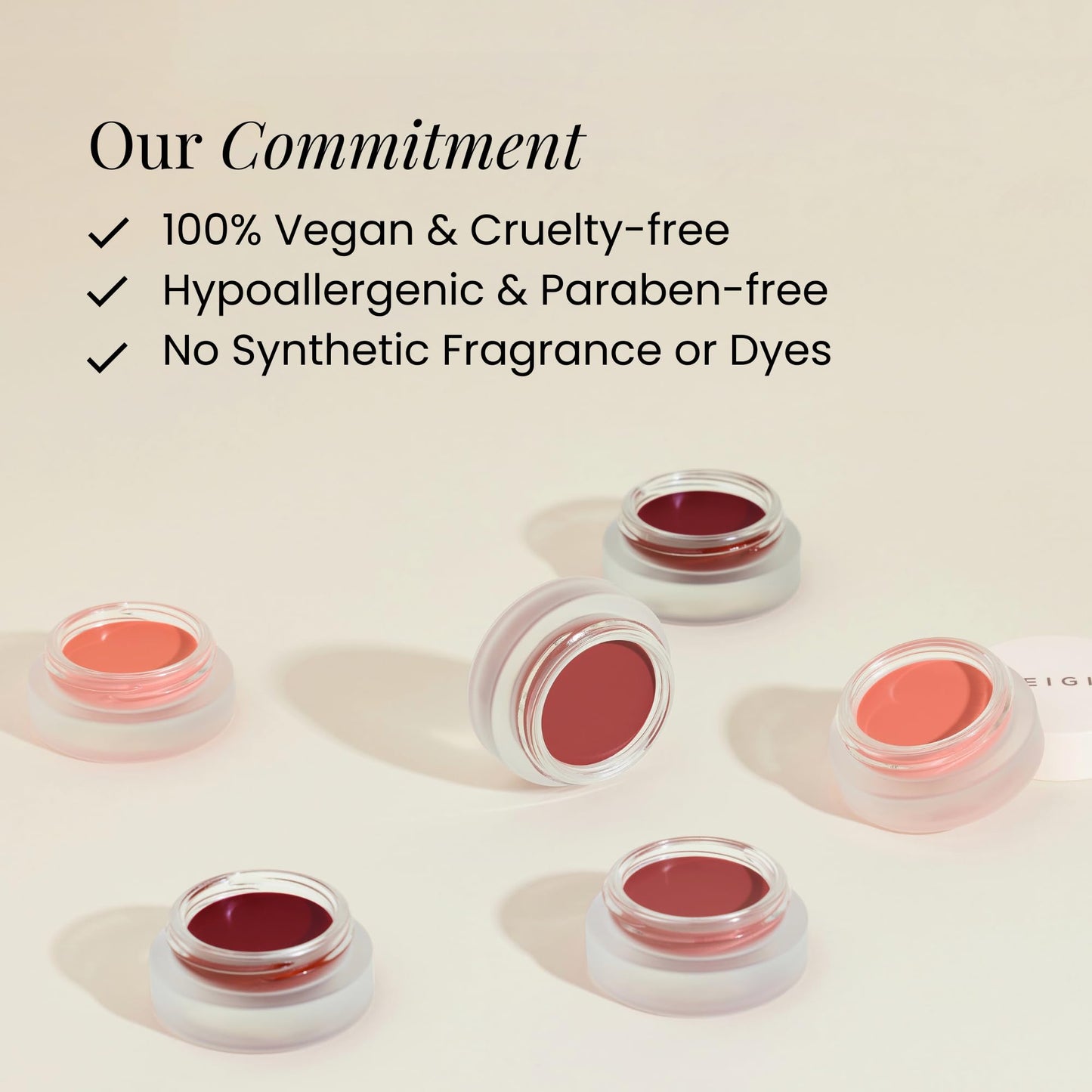 BEIGIC Flush Lip & Cheek Balm 02 Appeal – Vegan Buildable Color for Lips & Cheeks | Mauve Plum