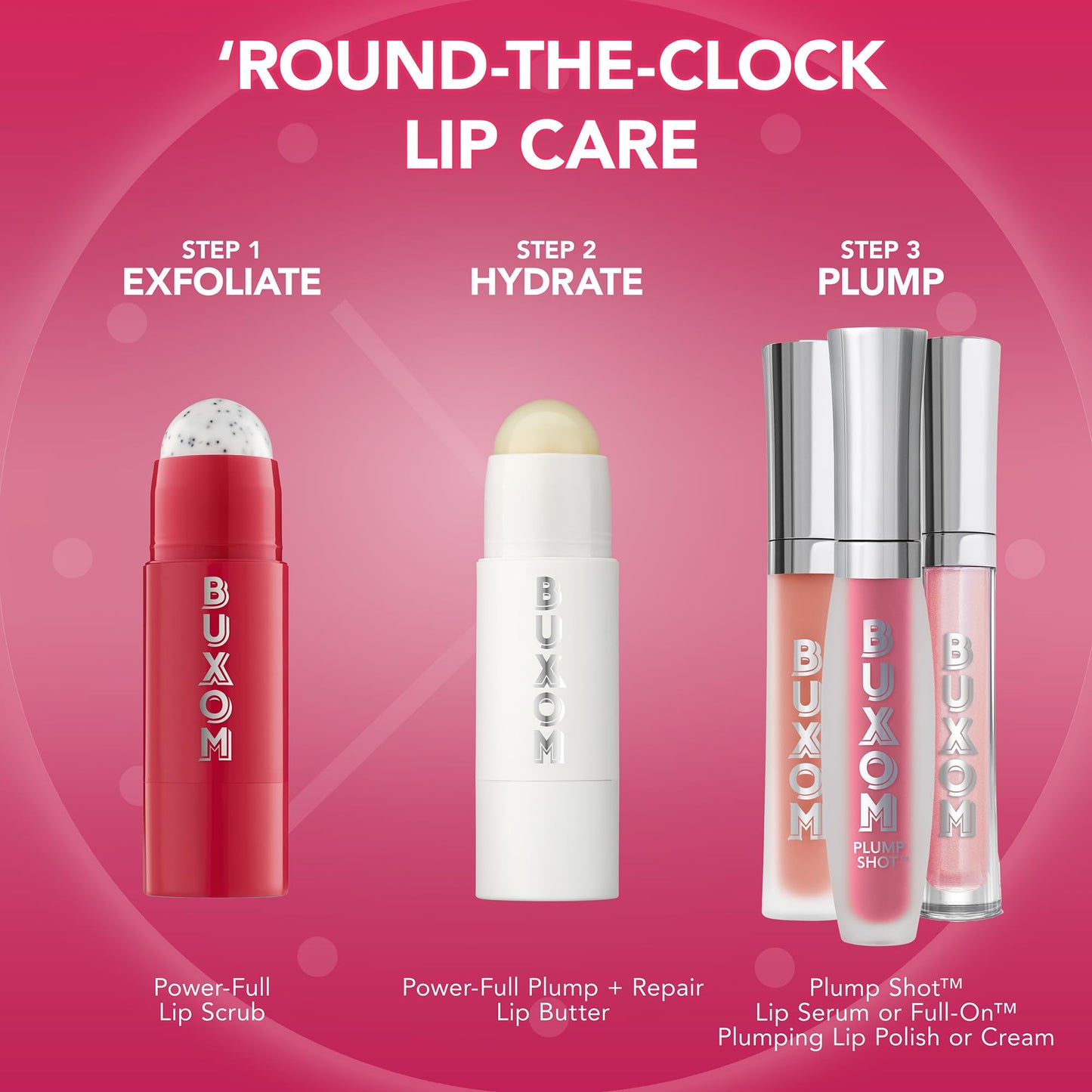 BUXOM Power-Full Plump Lip Balm – Intense Lip Repair Butter | 24HR Hydration & Clear Shine