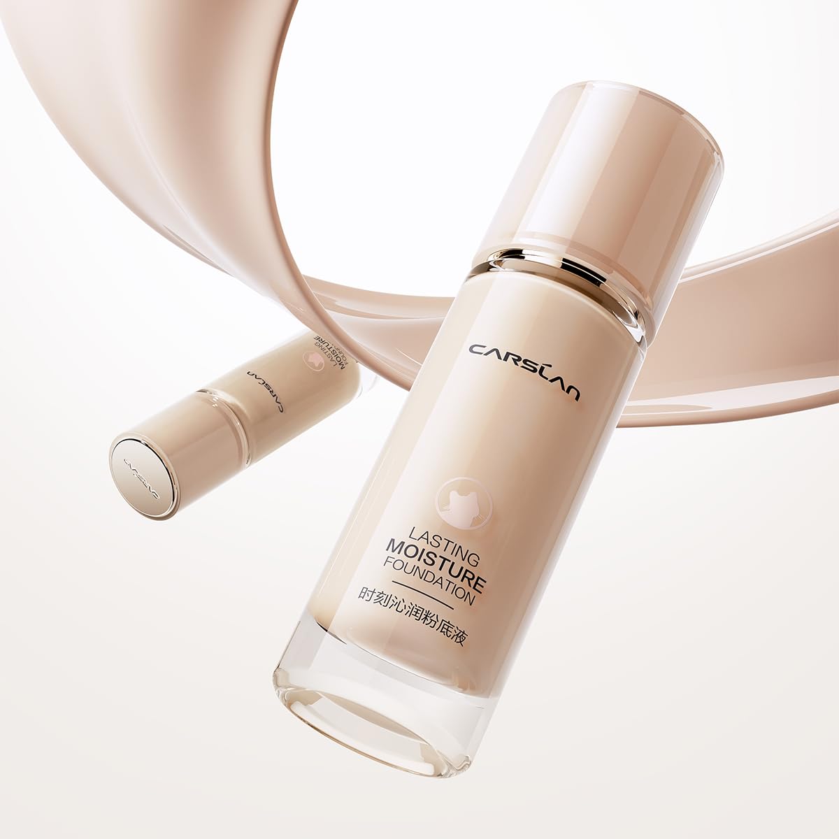 CARSLAN Lasting Moisture Foundation M01 – 24H Dewy Finish & Medium Coverage