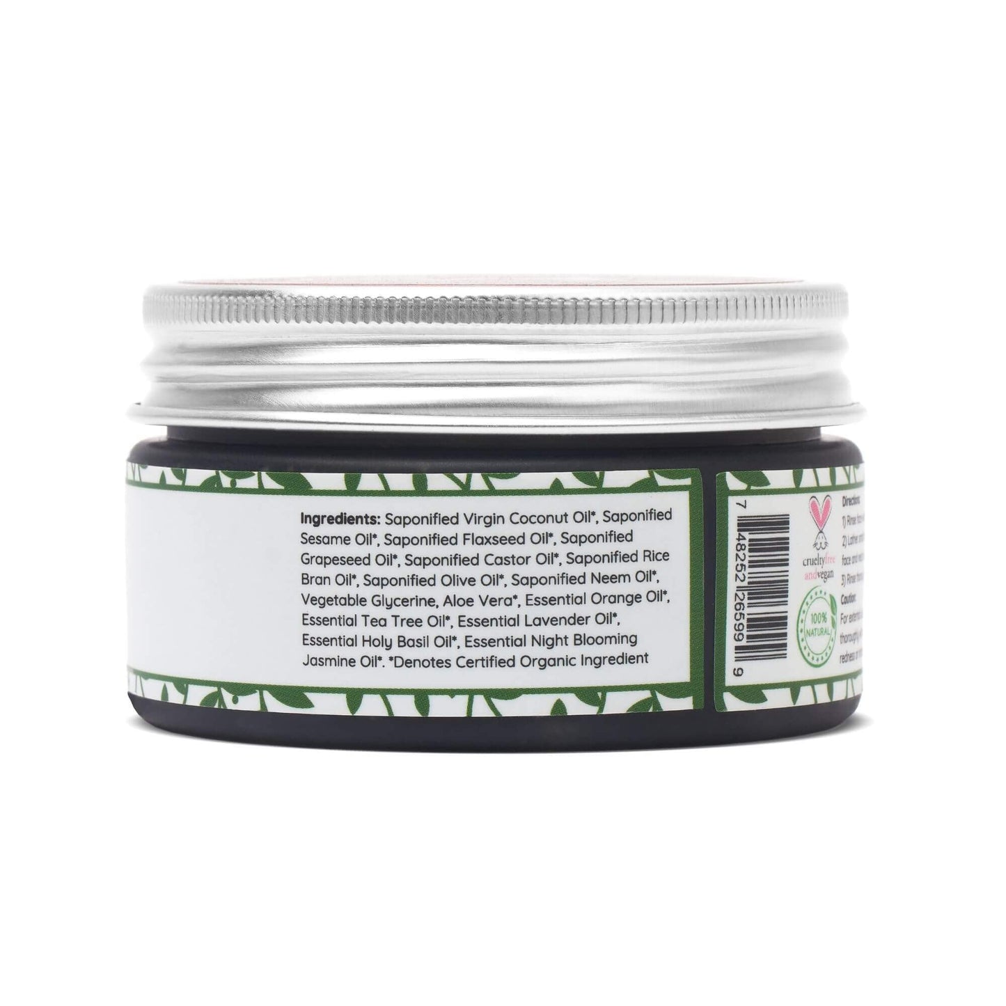 Clay Lotus Organic Face Wash for Acne-Prone, Oily Skin | Tea Tree & Neem | Vegan