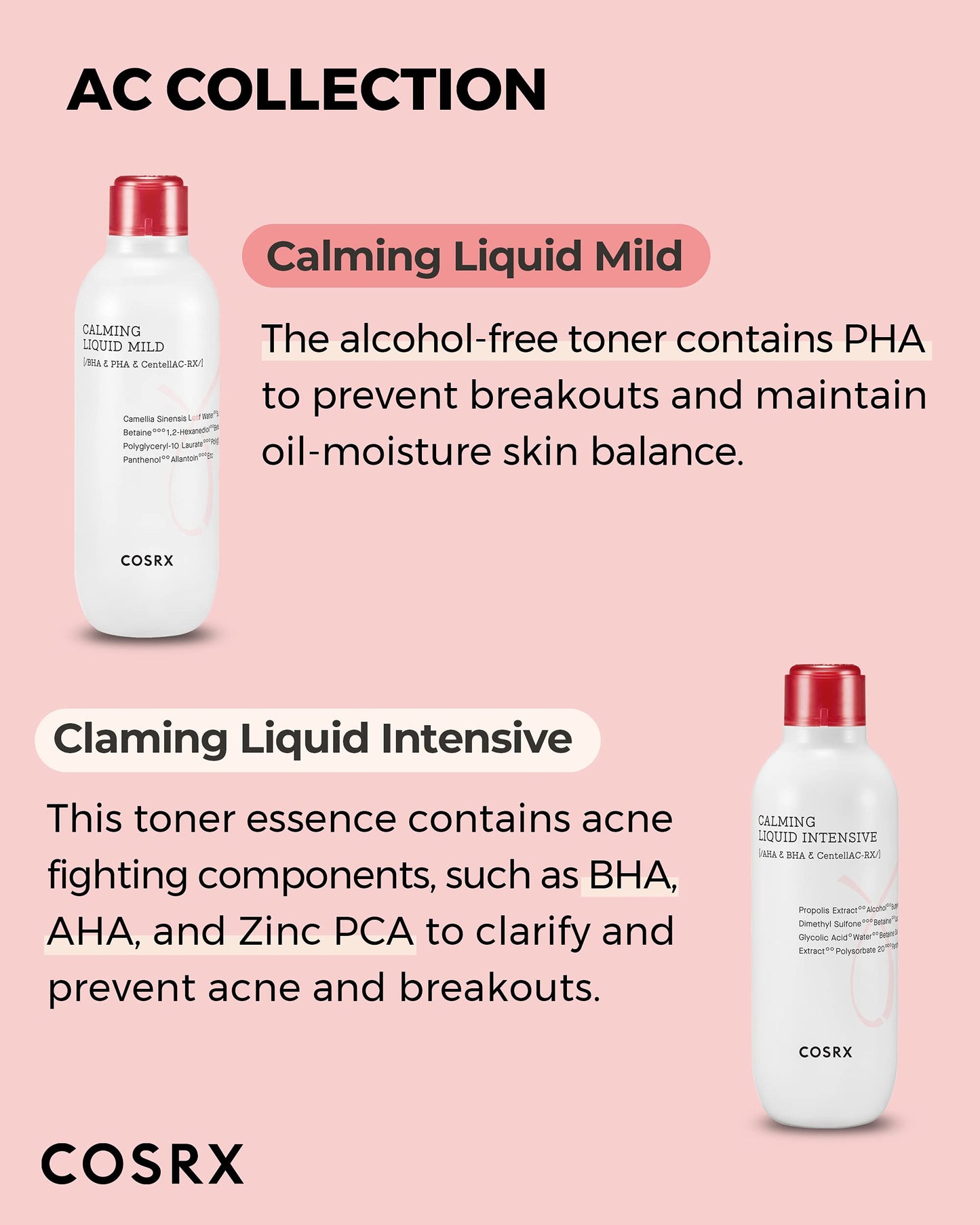 COSRX AC Collection Calm Liquid Mild – Alcohol-Free, Calming Solution for Breakout-Prone Skin | 4.22 Ounce