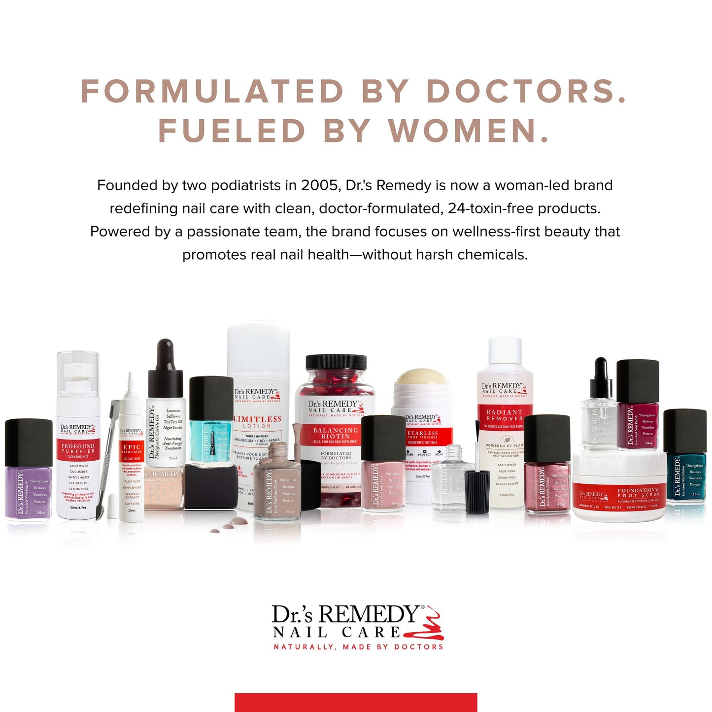 Dr.'s Remedy 3 Pack Nail Polish Kit – Non-Toxic, Organic Strengthener (Remedy Red, Balance Brick Red, Total Two-in-One Glaze)