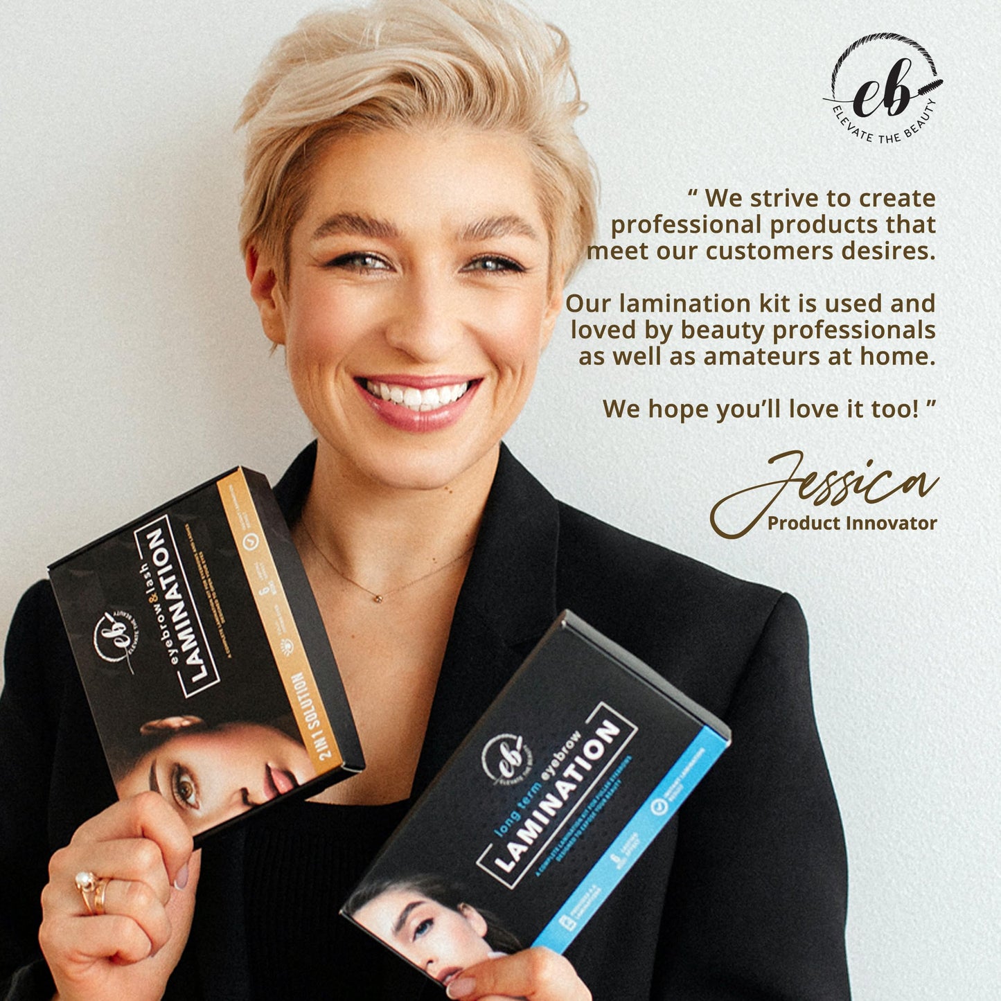 Elevate the Beauty 2-in-1 Brow & Lash Lamination Kit – At-Home & Salon