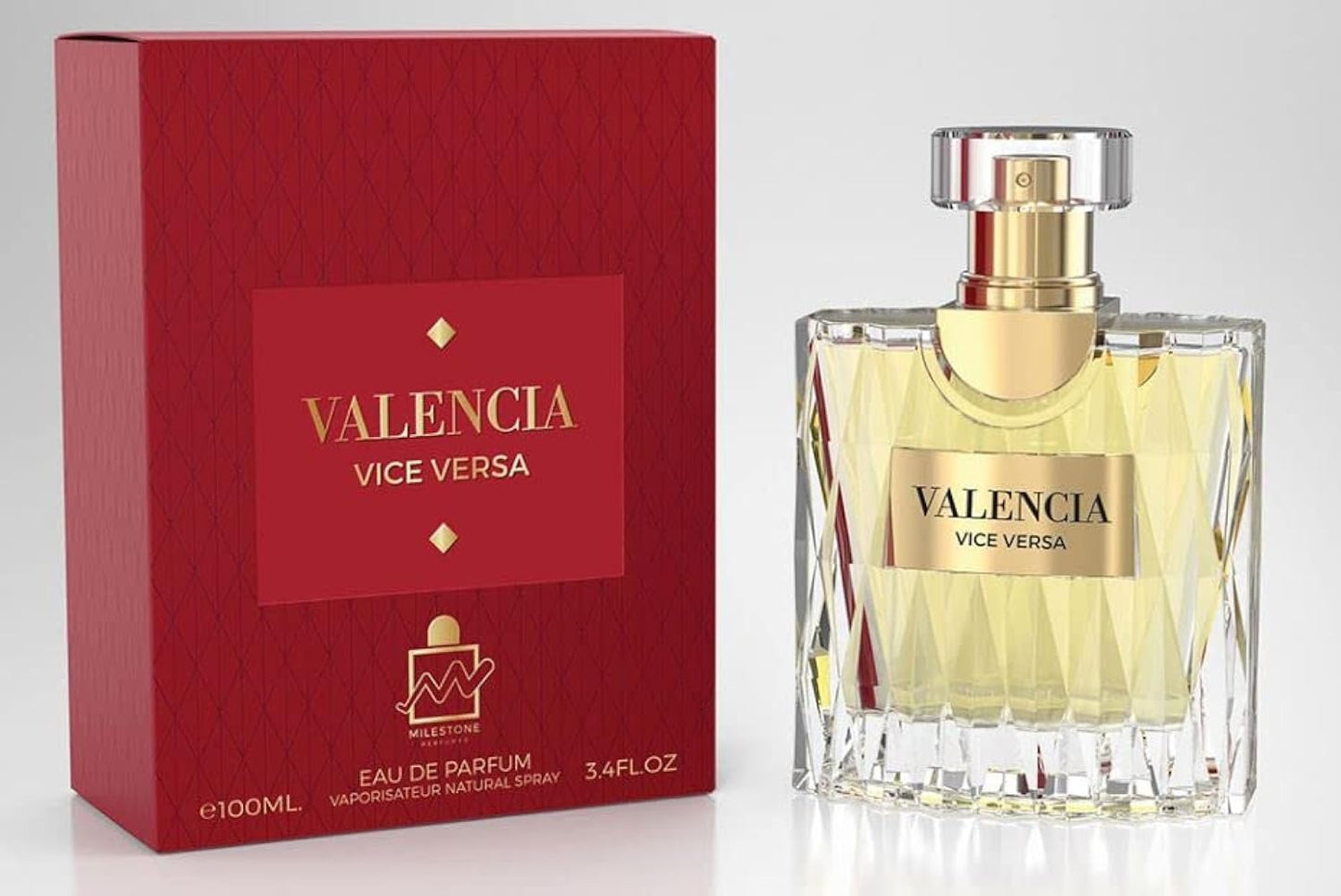 Emper Milestone Valencia Vice Versa Pour Femme – Long-Lasting Eau de Parfum Spray, 100 ml
