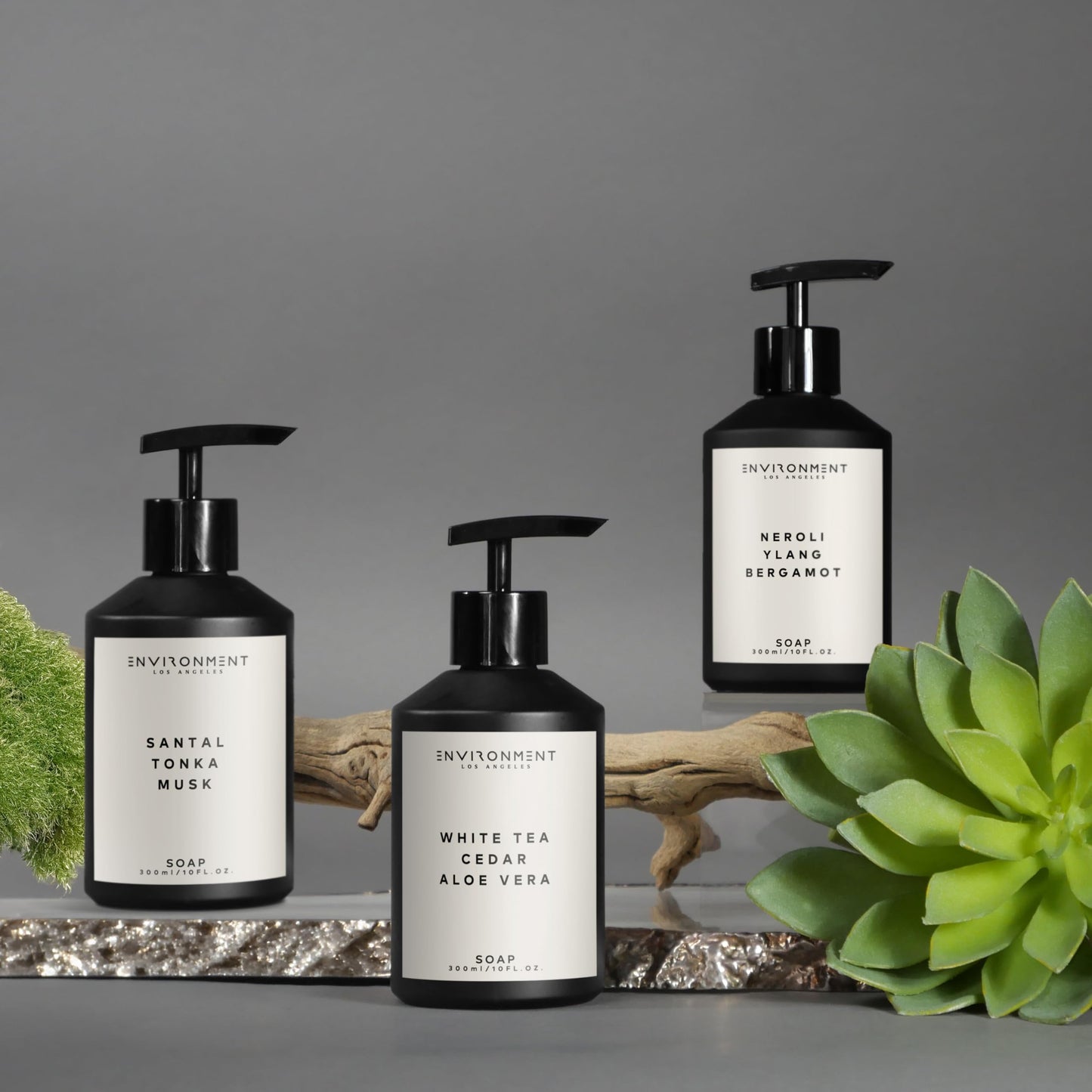 ENVIRONMENT Hand Soap – 5-Star Resort Inspired Damask Rose, Vetiver & Guaiac Wood, 300ml
