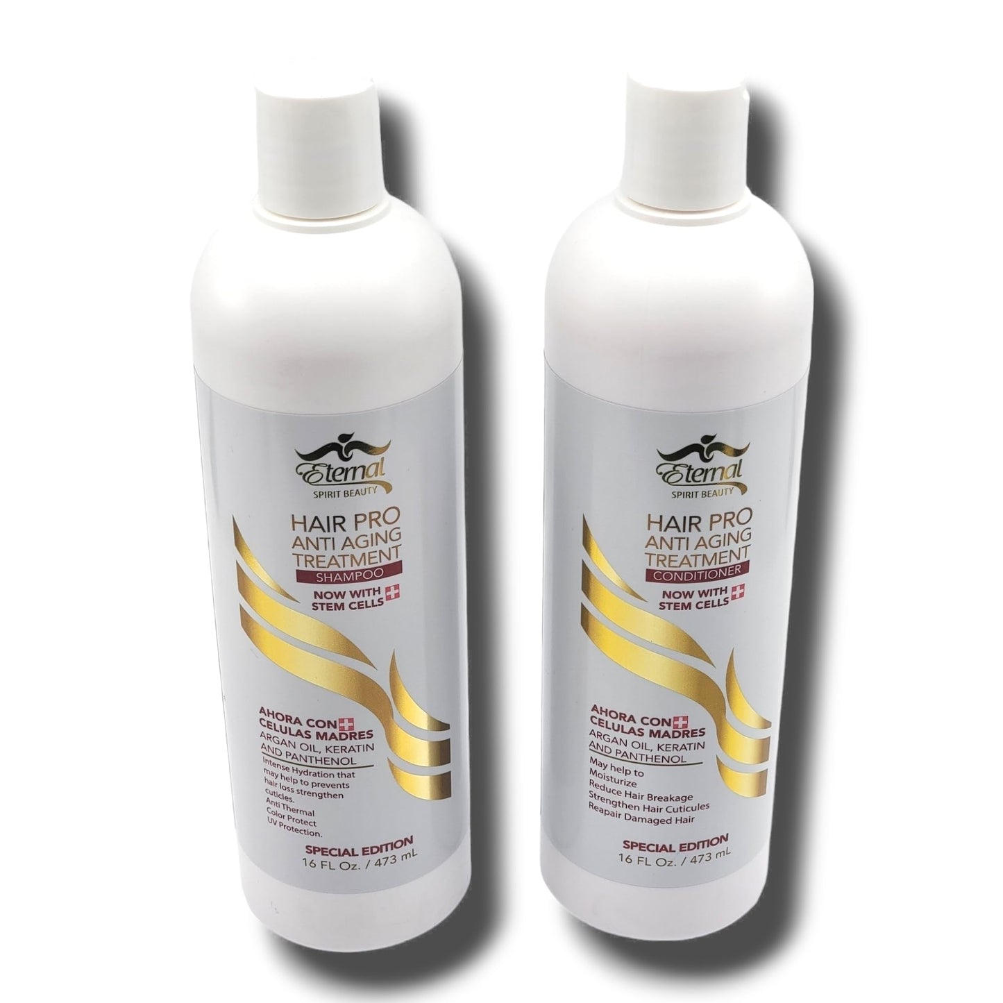 Eternal Spirit Hair Pro Anti Aging Shampoo & Conditioner Bundle with Stem Cells