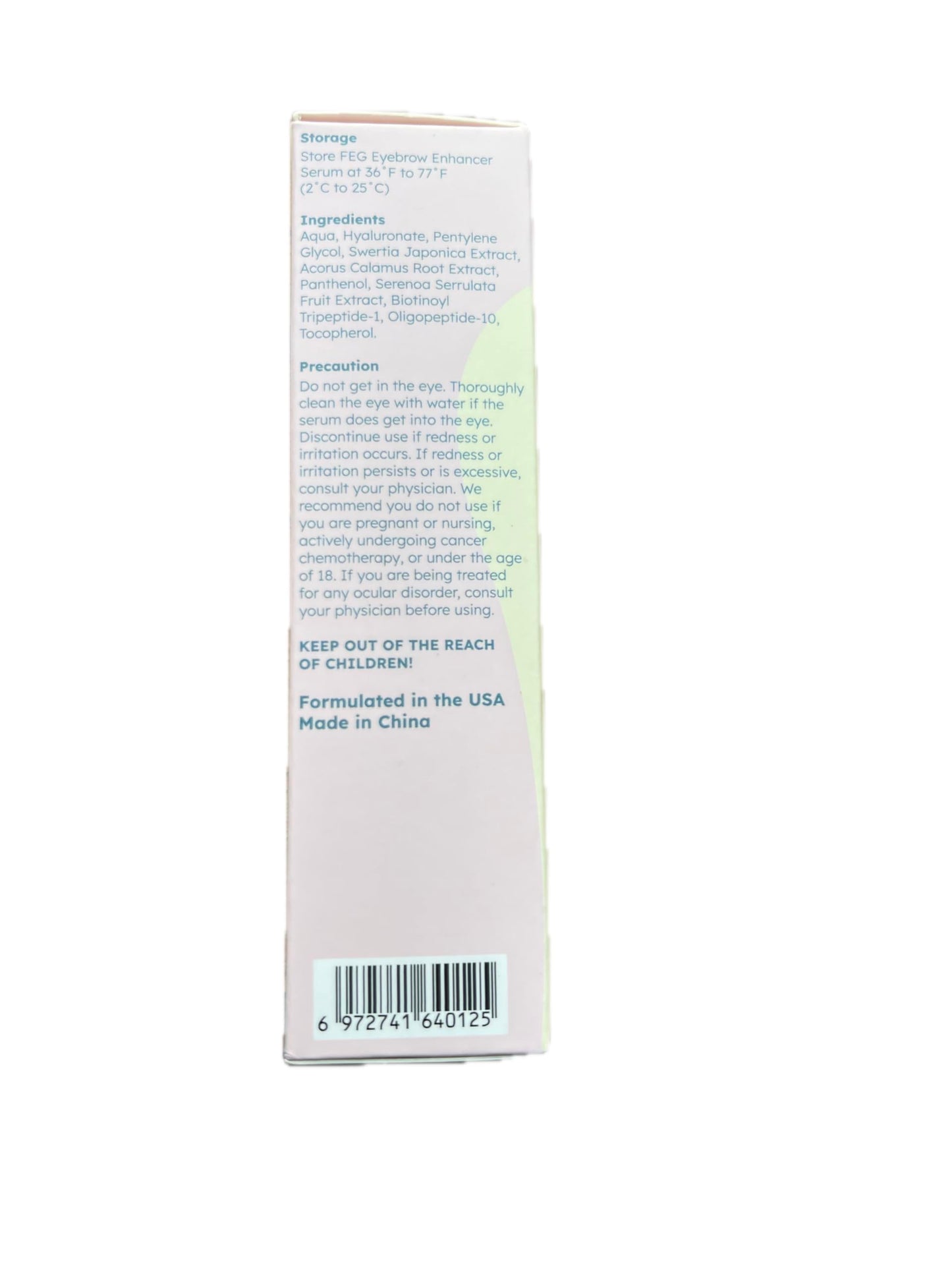 FEG Eyebrow Enhancer Growth Serum for Thicker Brows | 3-Pack of 3ml Tubes