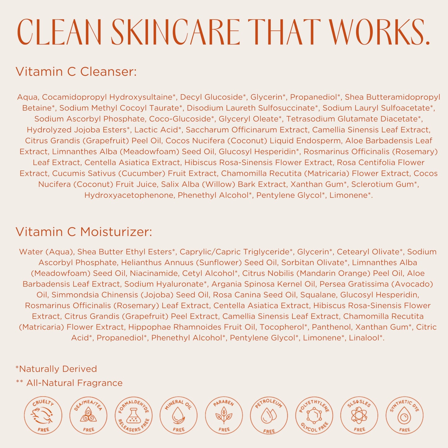 InstaNatural Vitamin C Cleanser & Moisturizer Kit — Brightens, Smooths Texture, Reduces Fine Lines