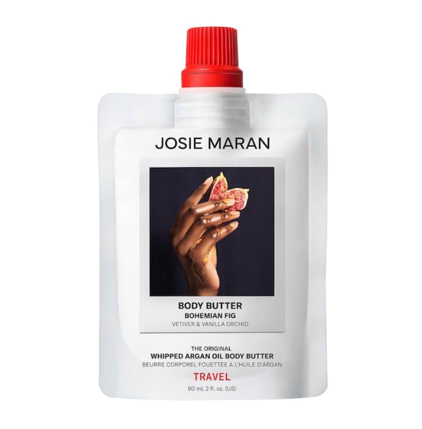 Josie Maran Bohemian Fig Whipped Argan Oil Body Butter — Refillable 2oz Travel Size