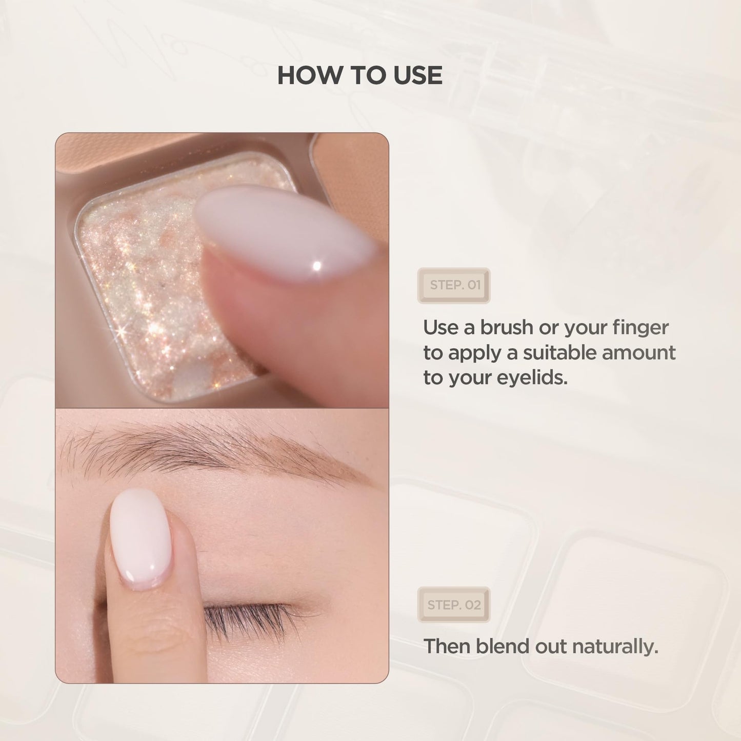Lilybyred Mood Keyboard: 10-Shade Korean Eyeshadow Palette — Matte, Shimmer & Jelly Glitter