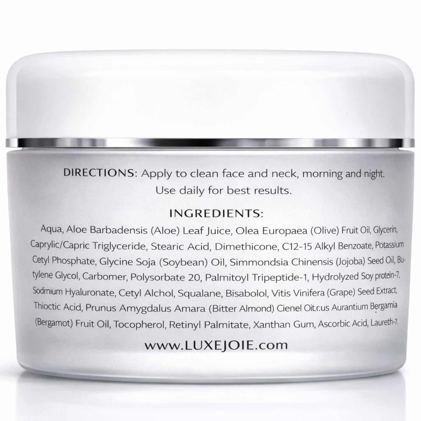 LuxeJoie Ultra Soy Peptide Cream – Non-Sticky Moisturizer for Dry Mature Skin