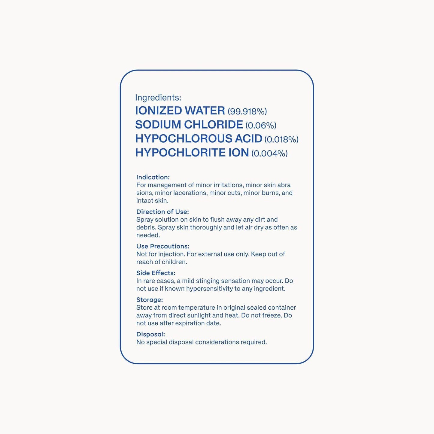 Magic Molecule Hypochlorous Acid Spray – Soothing Facial Mist Bundle (8oz + 2x3.4oz)