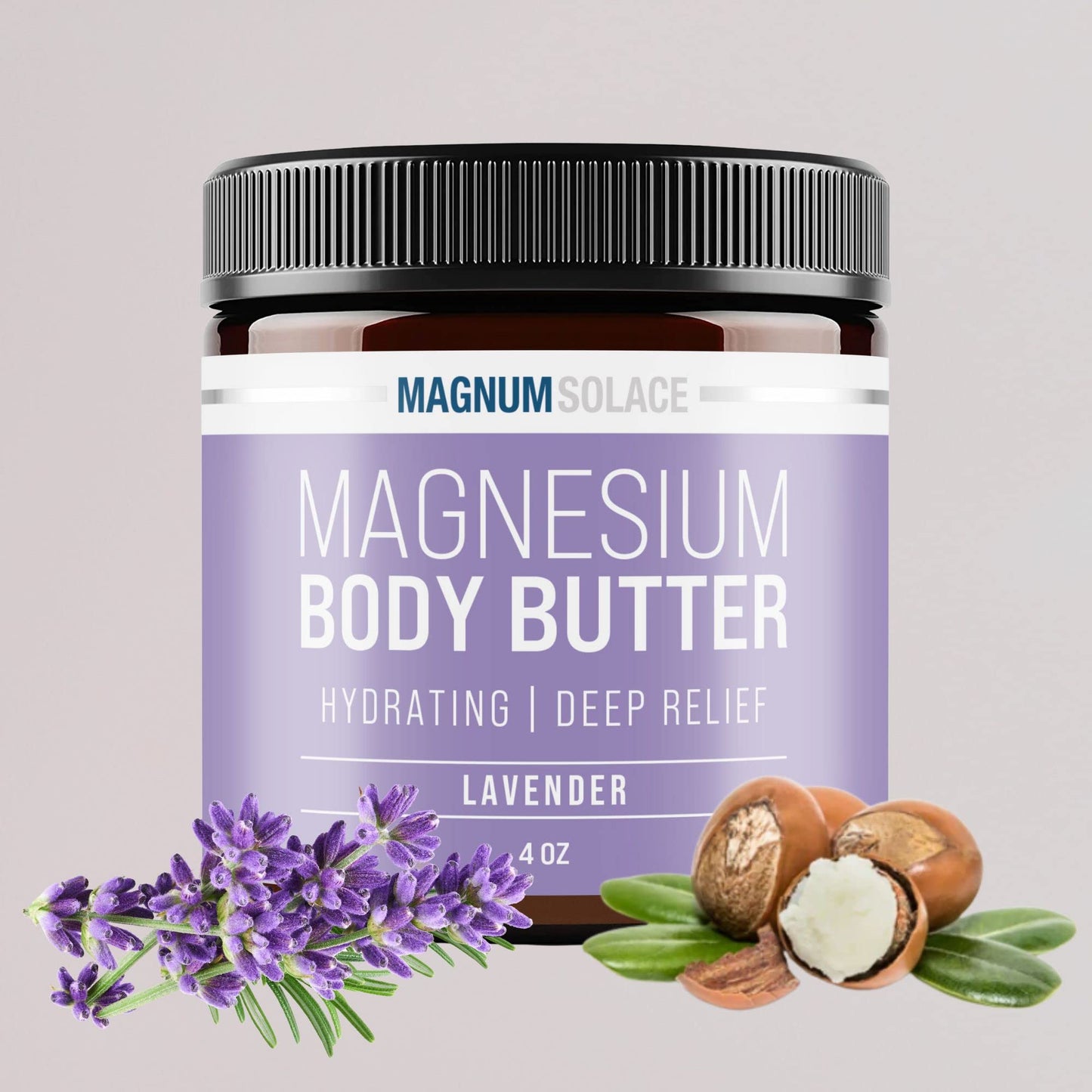 Magnum Solace Magnesium Body Butter with Lavender – Deep Hydration