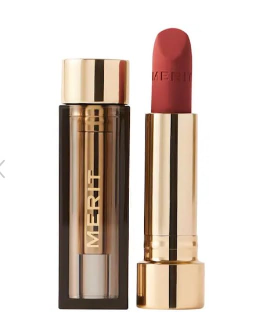 Merit Signature Lip Lightweight Matte Lipstick – Court (Warm Brick)