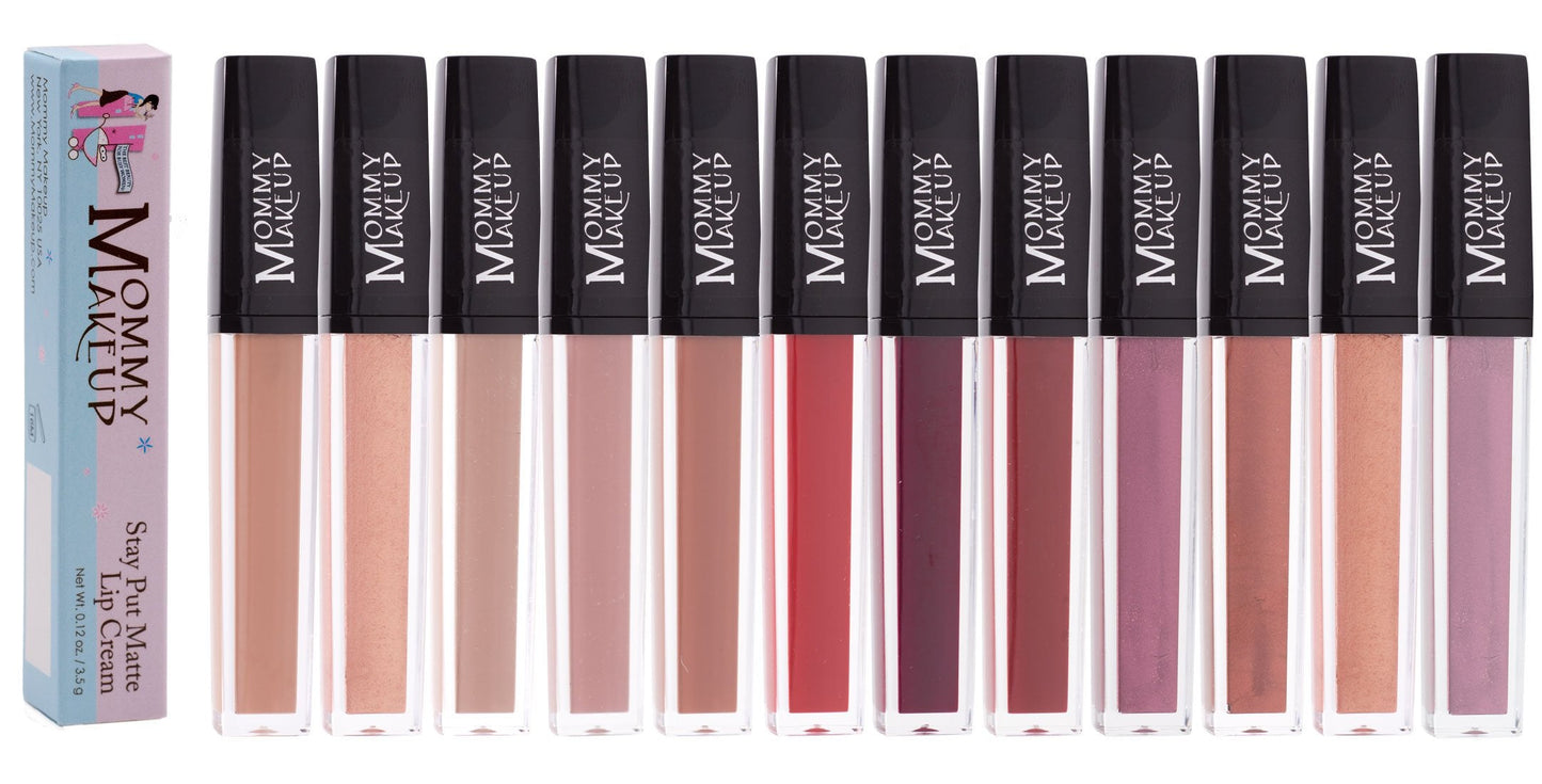 Mommy Makeup Stay Put Matte Lip Cream – Kiss-Proof, Waterproof (Harlow)