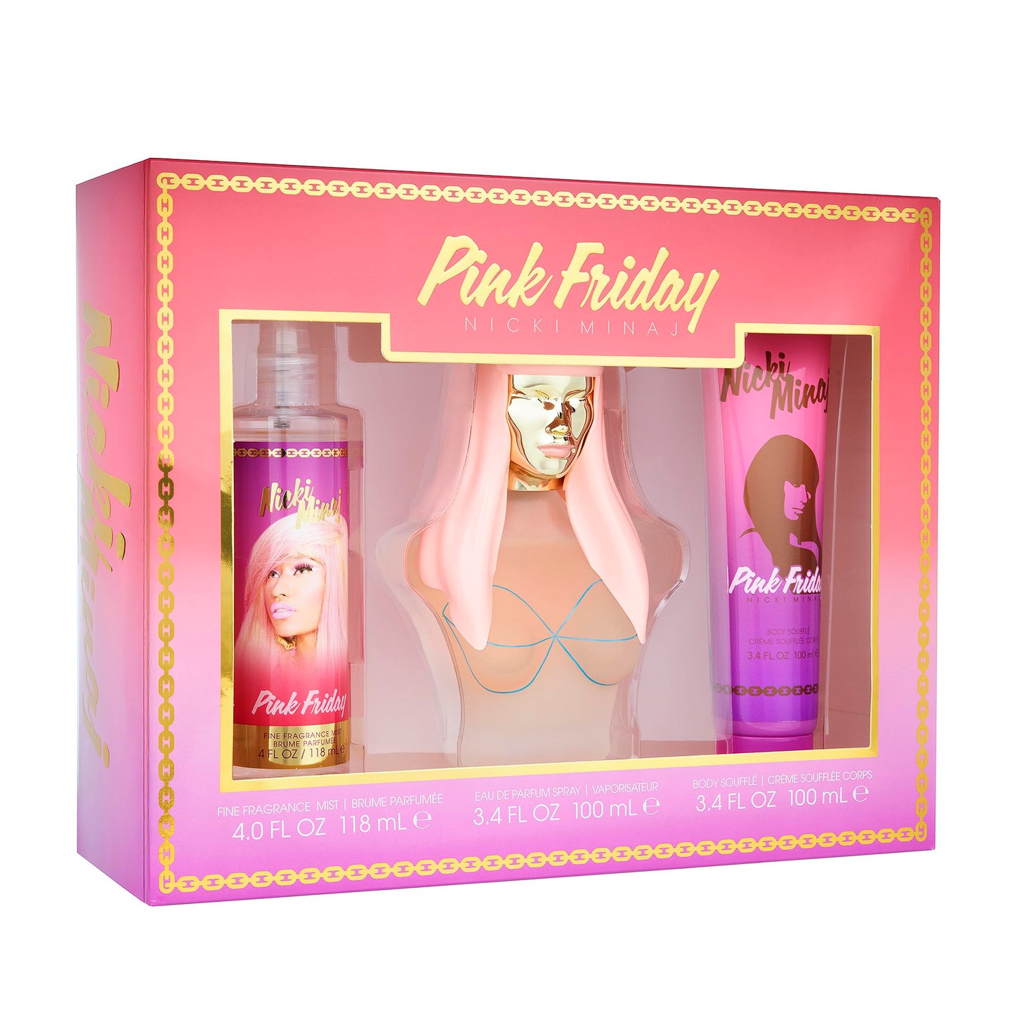 Nicki Minaj Pink Friday 3Pc Women Set – Window Box | Eau de Parfum Gift Set