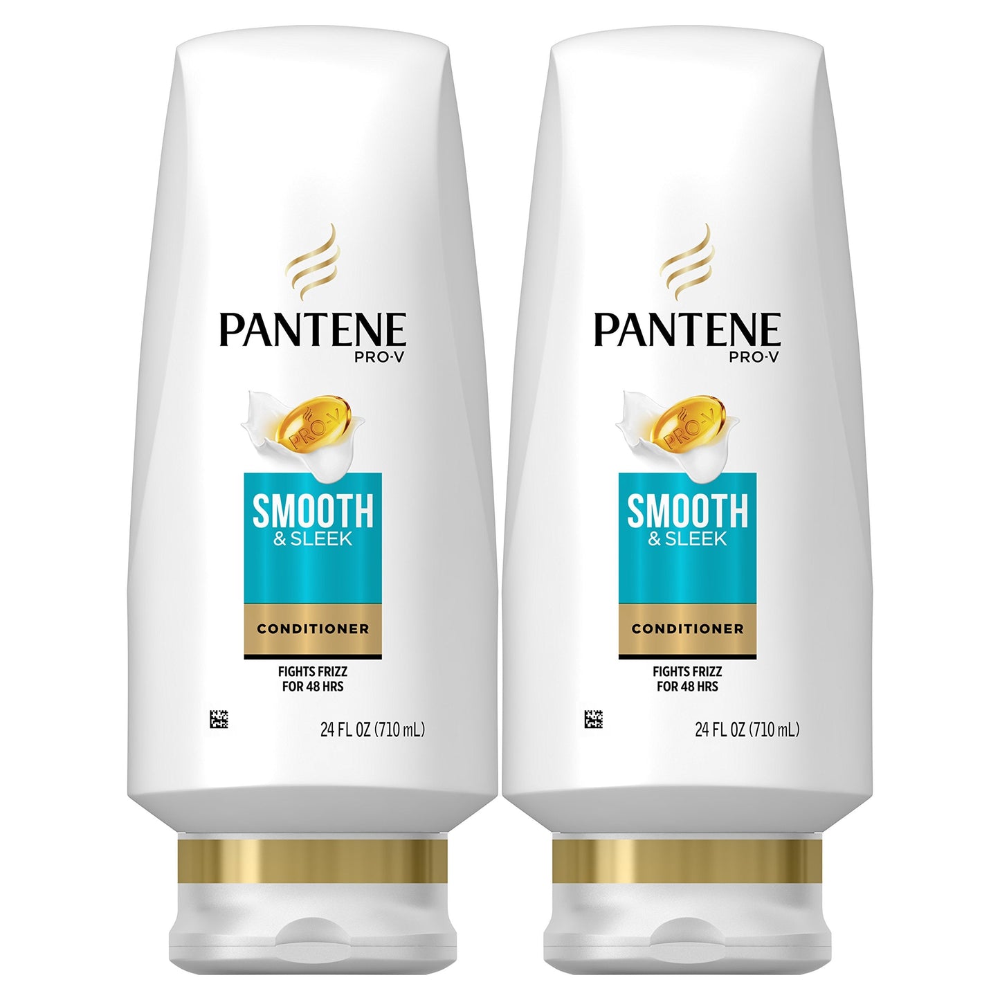 Pantene Argan Oil Conditioner for Frizz Control – Smooth & Sleek, 24 oz (Pack of 2)