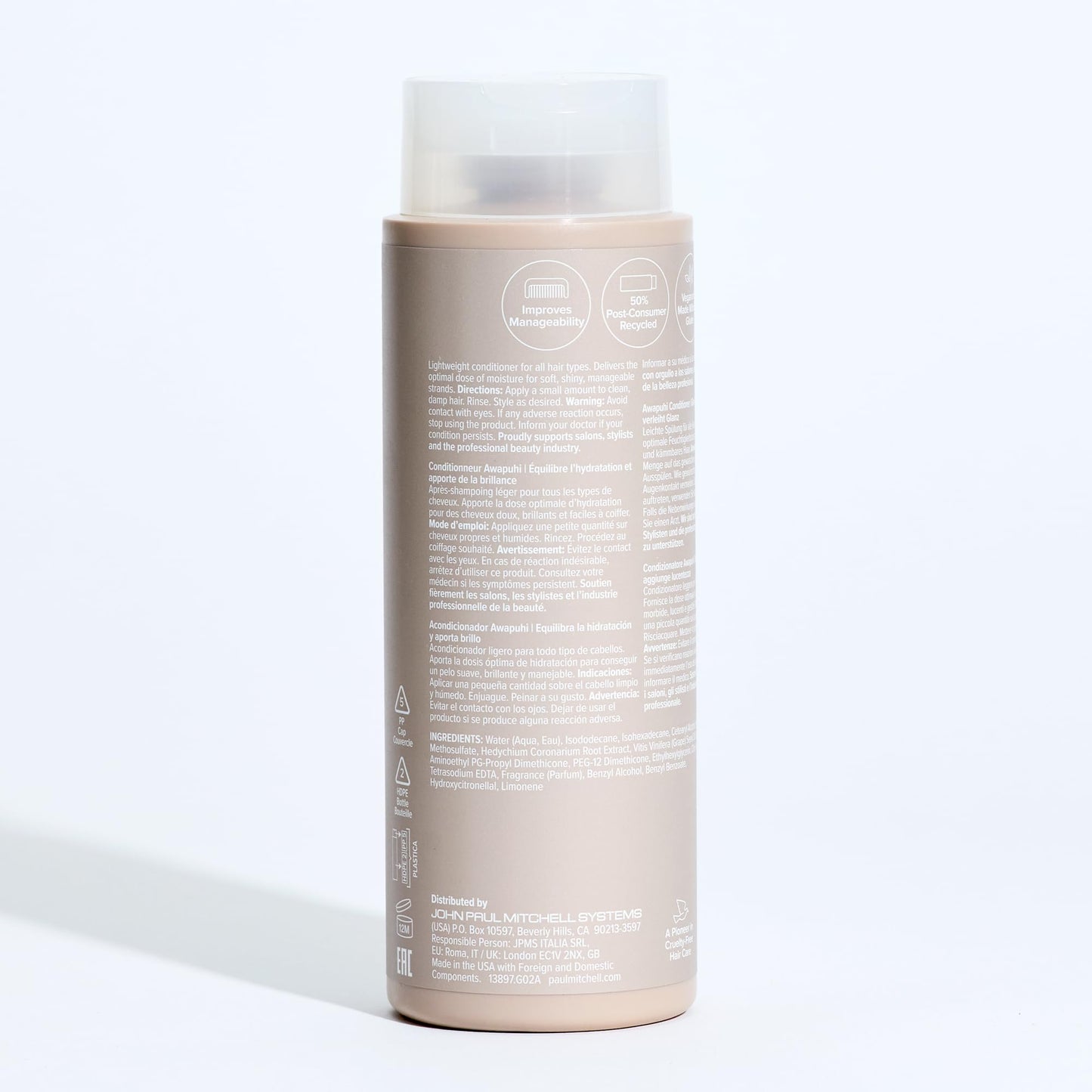 Paul Mitchell Awapuhi Conditioner – Balances Moisture + Adds Shine, All Hair Types, 33.8 fl oz