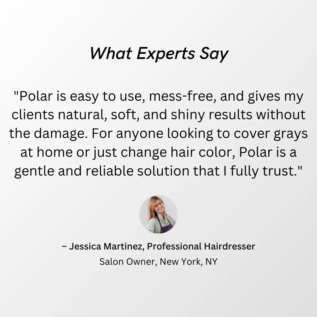 Polar Hair Care Purple Dye Shampoo for Gray Hair – Ammonia-Free 3-in-1 Color (6.76 Fl Oz)