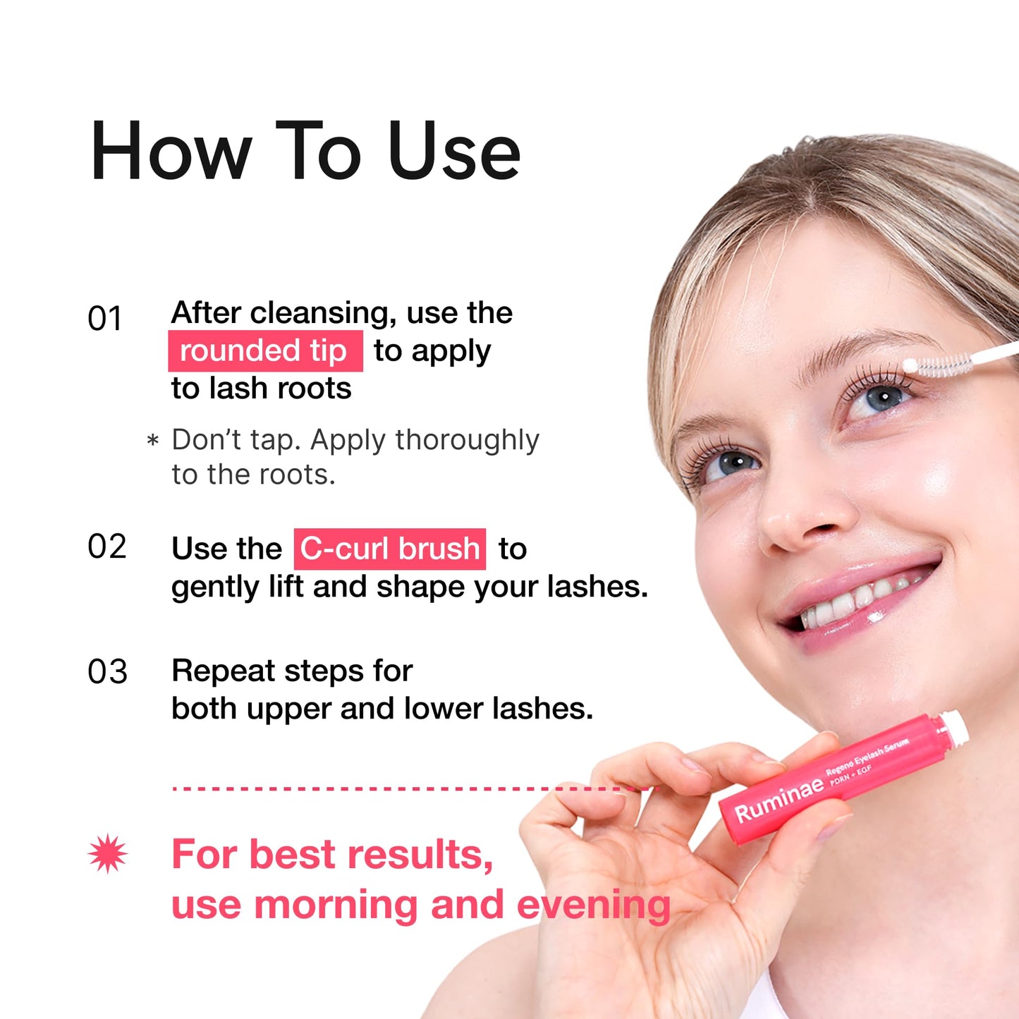 Ruminae Advanced Lash Repair Serum | PDRN & EGF Recovery, Prostaglandin-Free (0.3 oz)