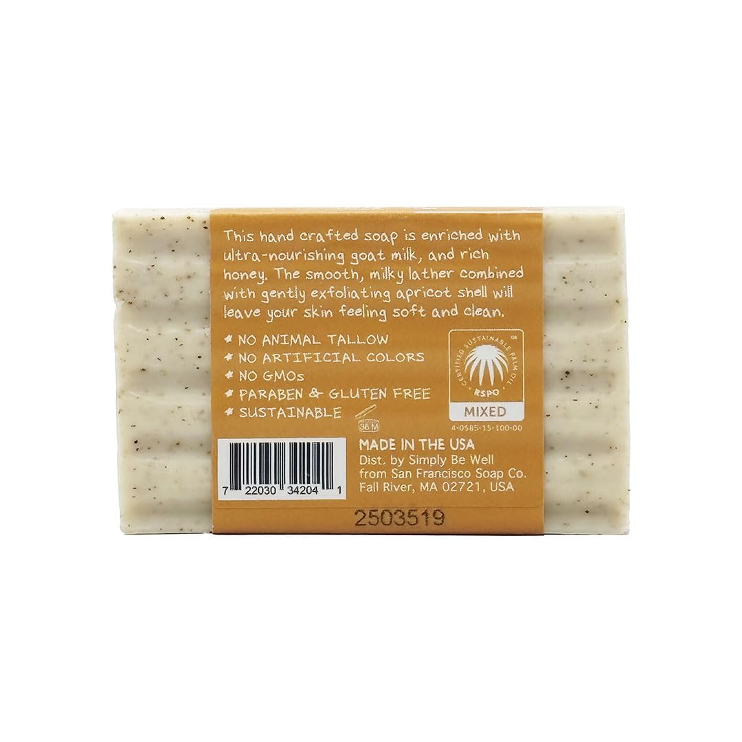 San Francisco Soap Company Goat Milk Soap Bar Pack 6 – Honey & Goat Milk