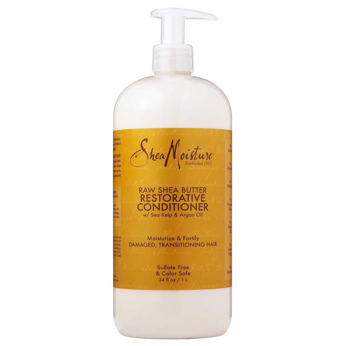 SheaMoisture Raw Shea Butter Restorative Conditioner, 34 oz – Deep Hydration & Gentle Detangling