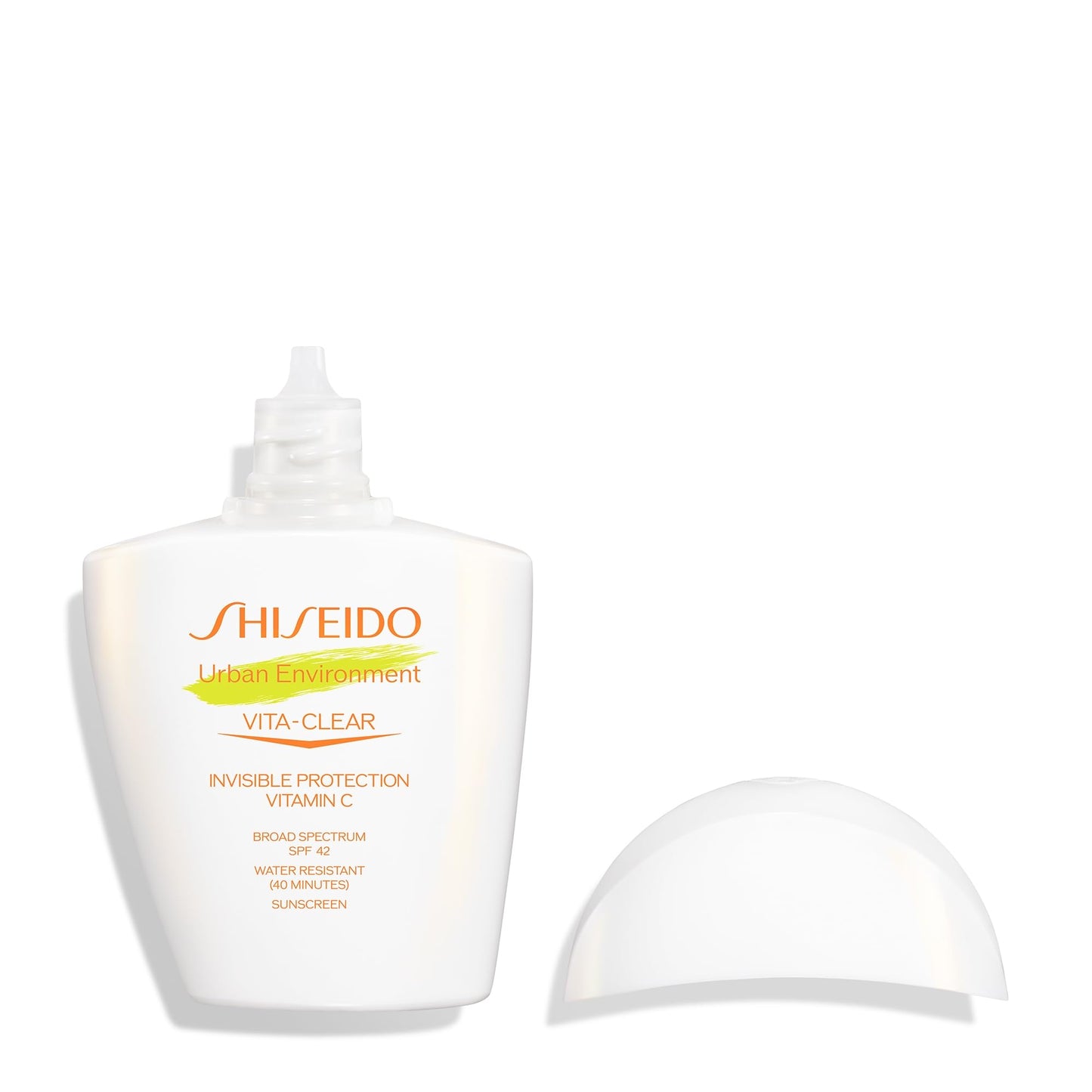 Shiseido Urban Environment Vita-Clear Sunscreen SPF 42 – Invisible Finish, No-Shine, Vitamin C