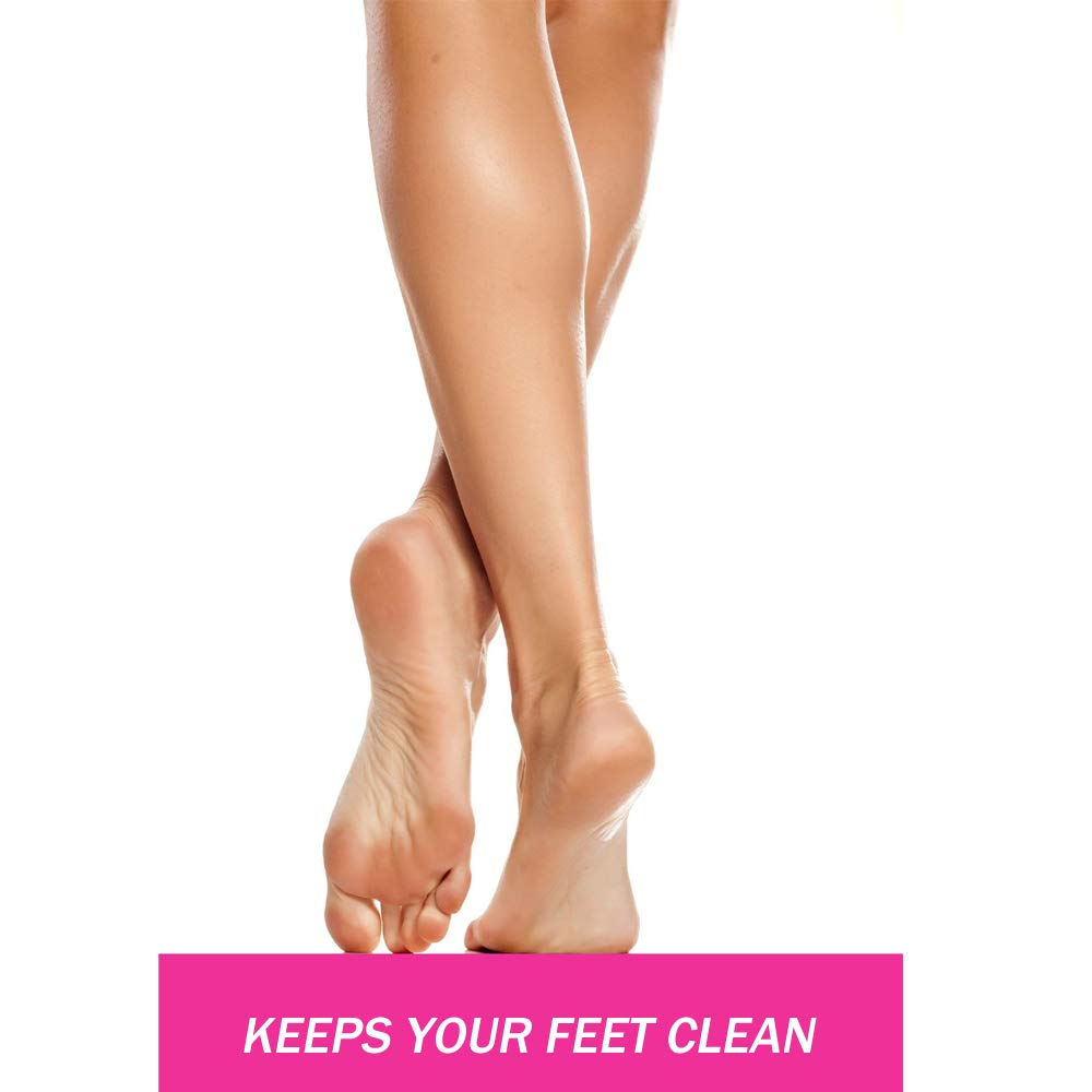 STICKONFEET 120 Pairs Black Premium Spray Tan Feet Protectors – 240 Feet Total Cardboard Covers