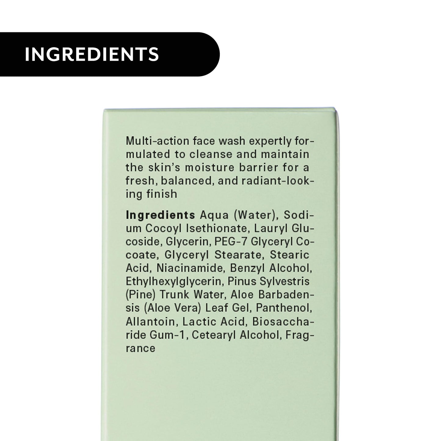 The Act Daily Face Wash – Foaming Cleanser with Niacinamide, Aloe Vera & Pine Extract | Vegan & Organic (3.38 fl oz)