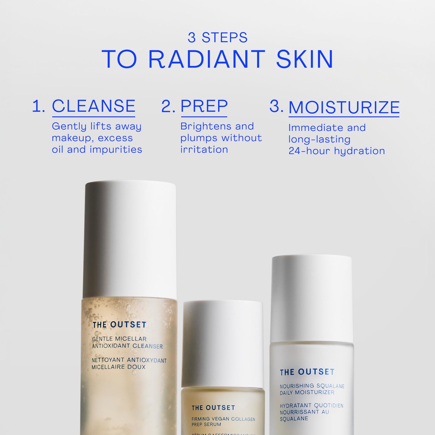 The Outset Micellar Antioxidant Cleanser – Hydrating Gel, Fragrance-Free, Vegan, Gluten-Free (5 oz)