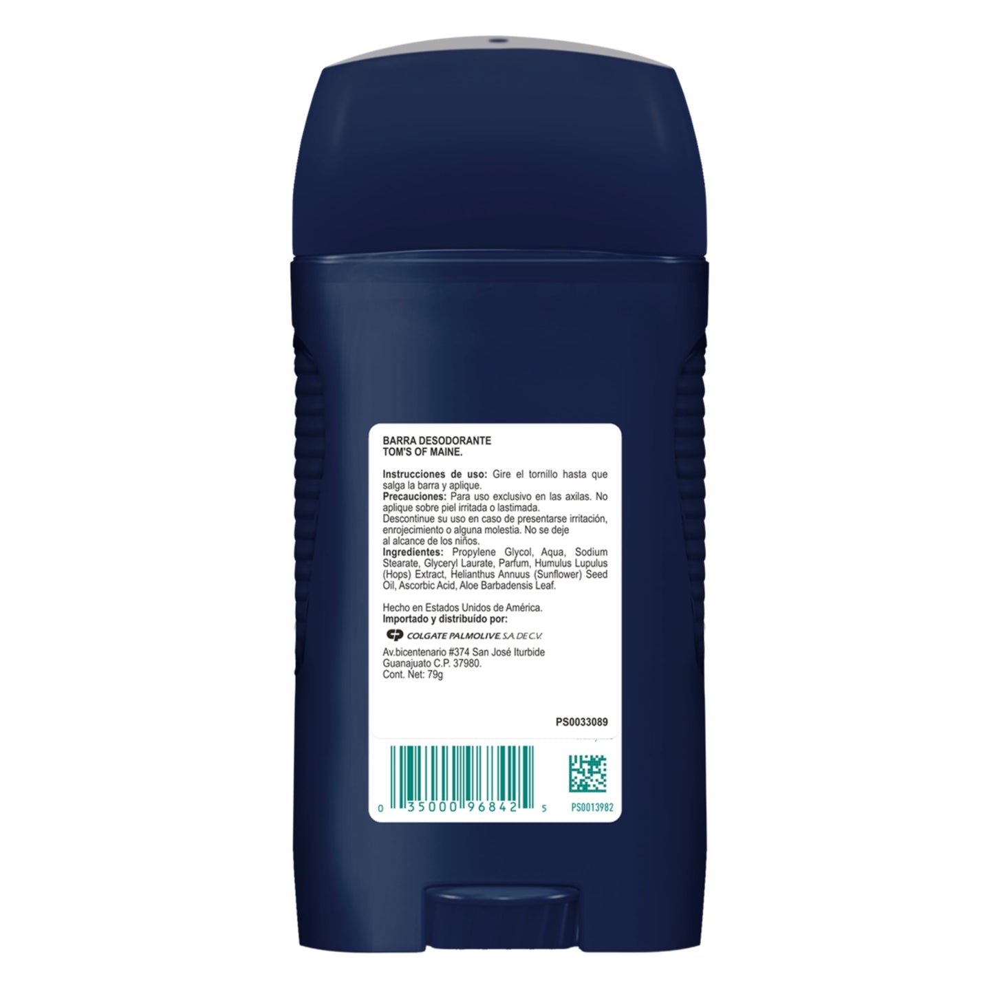 Tom's of Maine Mountain Spring Aluminum-Free Deodorant for Men – 3-Pack (2.8 oz Each)