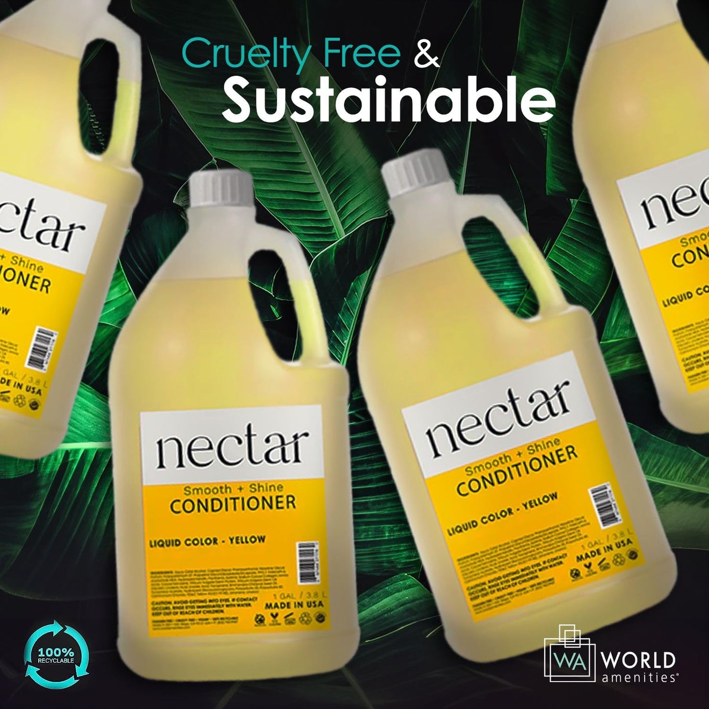 World Amenities Nectar Conditioner | 1 Gallon | Hotel-Grade Nourishment, Sweet Orange Blossom Scent