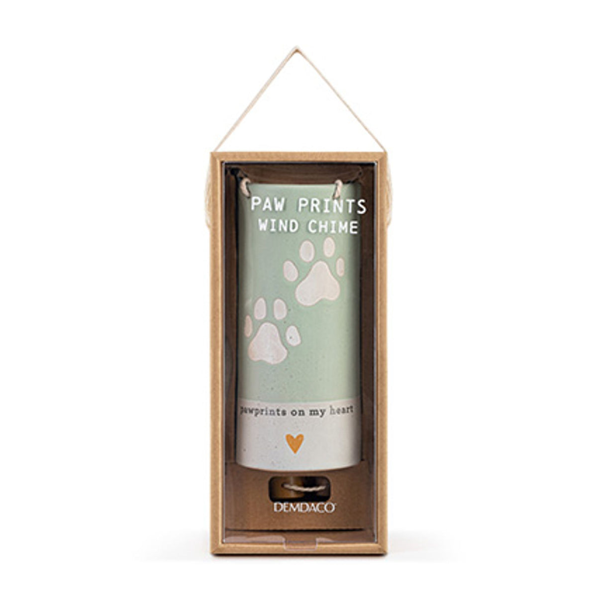 Demdaco Inspired Collection Wind Chime - Paw Prints