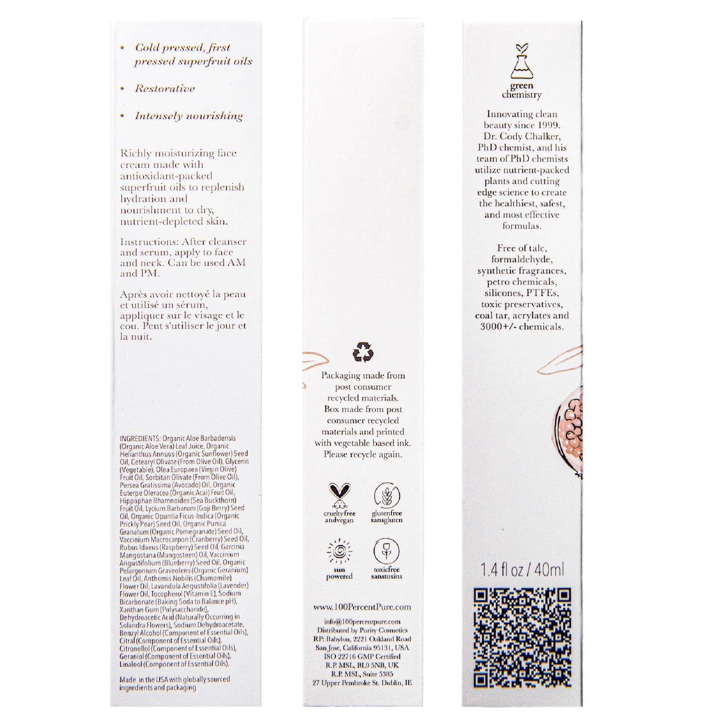100% PURE Multi-Vitamin + Antioxidants Ultra Rich PM Treatment – Night Cream with Vitamin C & Retinol