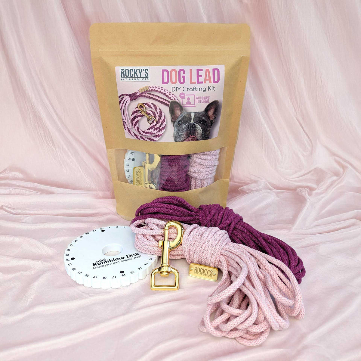 Make Your Own Dog Lead Craft Kit - PINK