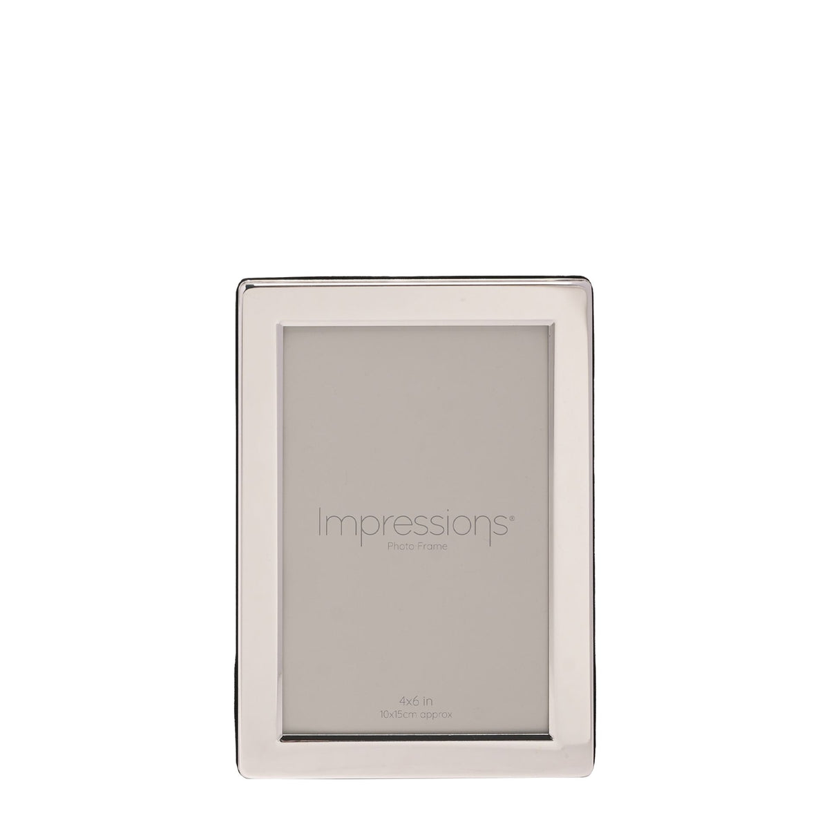 Silverplated Photo Frame Flat Edge - 4" x 6"