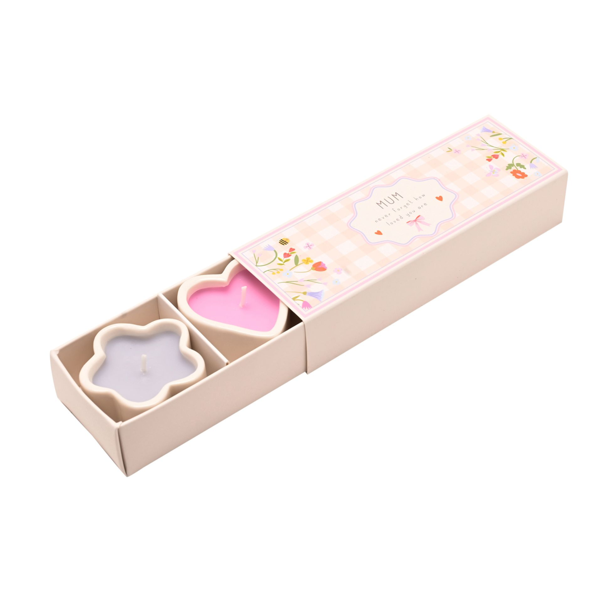 Love Life Set Of 3 Mini Candles - Mum