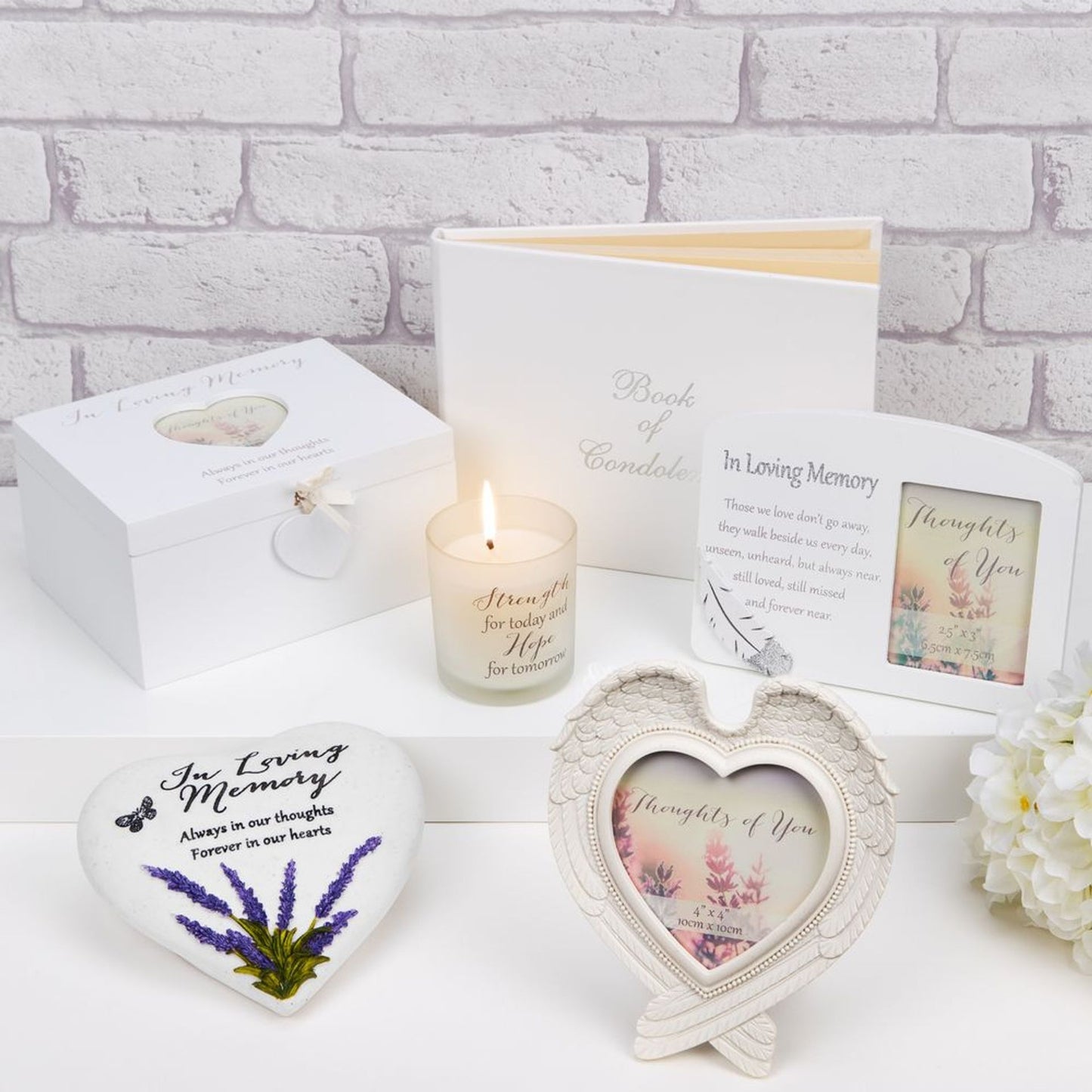 Thoughts Of You Heart Stone / Lavender - Dad