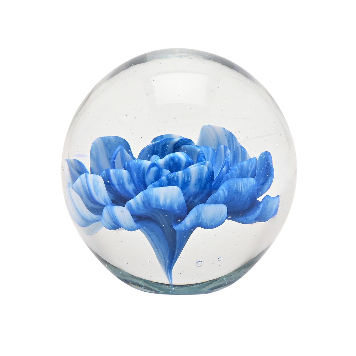 Objets d'art Blue Flower Paper Weight
