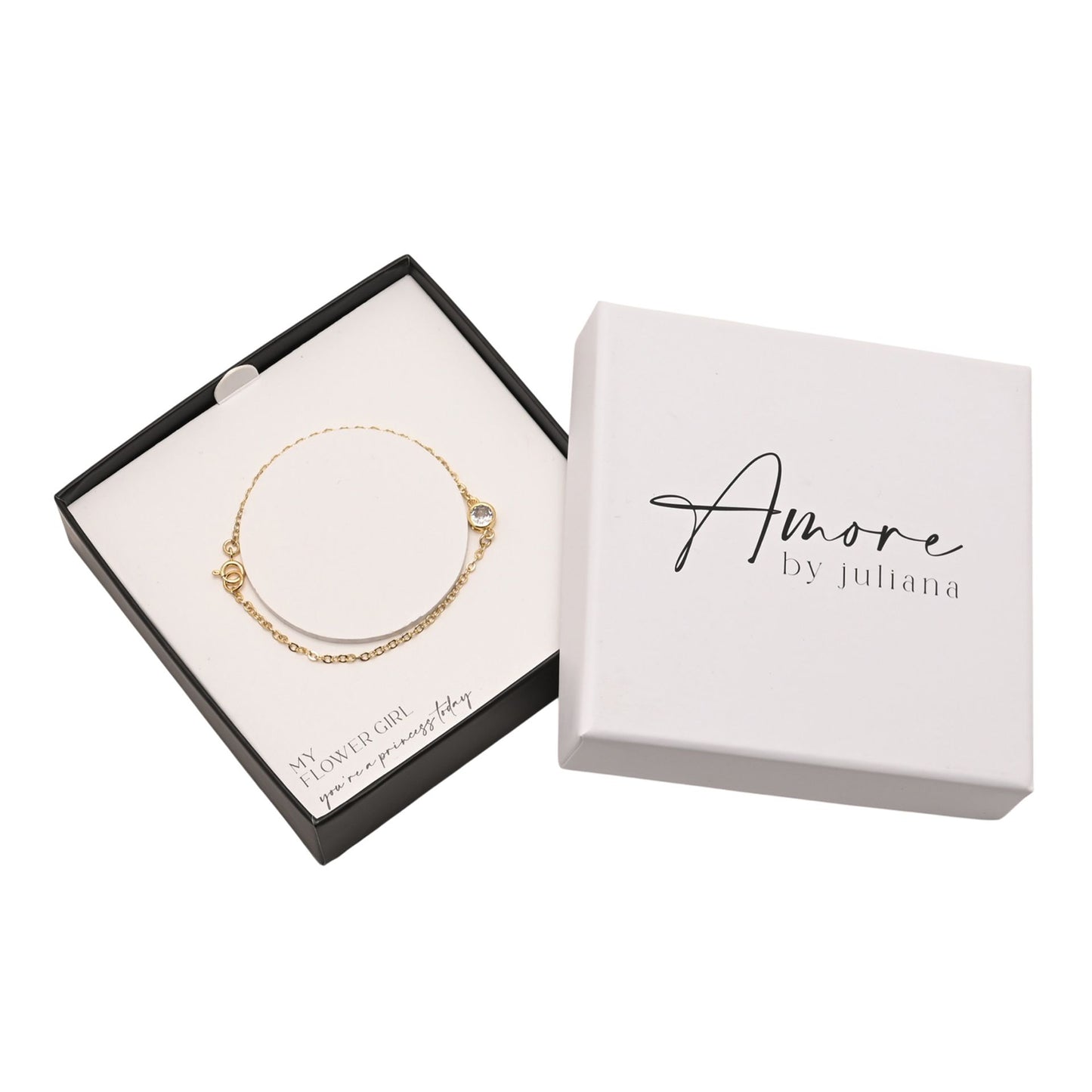 Amore Gold Plated Bracelet - Flower Girl