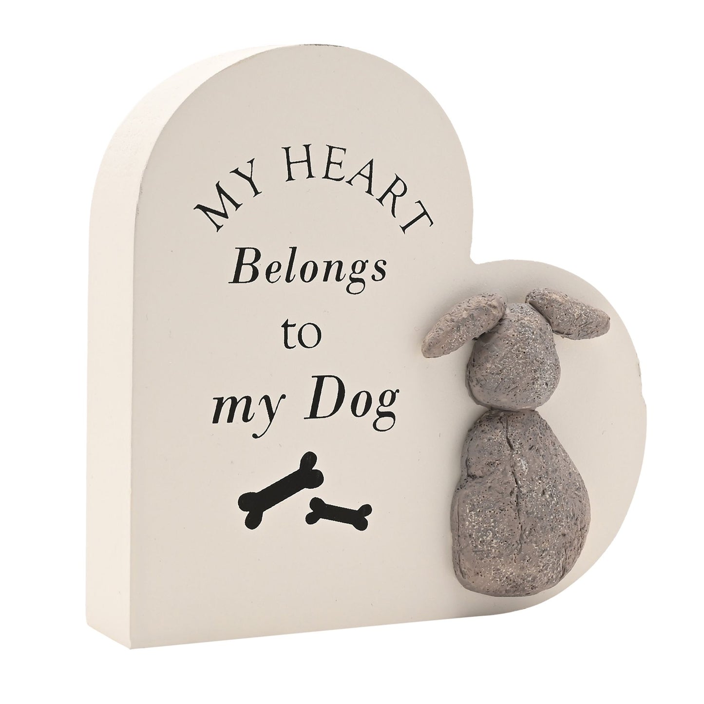 Best of Breed Heart Plaque - "My Heart Belongs to my Dog"