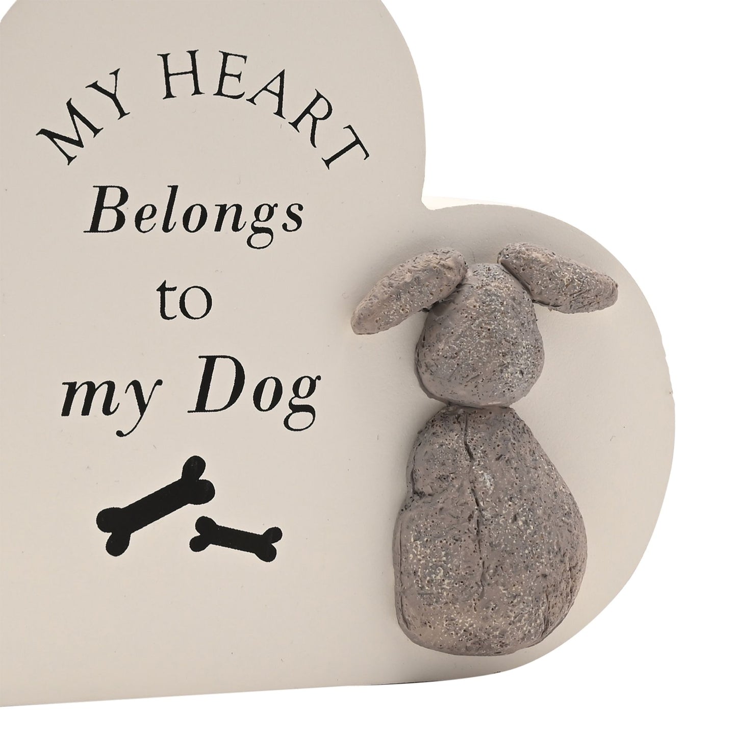 Best of Breed Heart Plaque - "My Heart Belongs to my Dog"